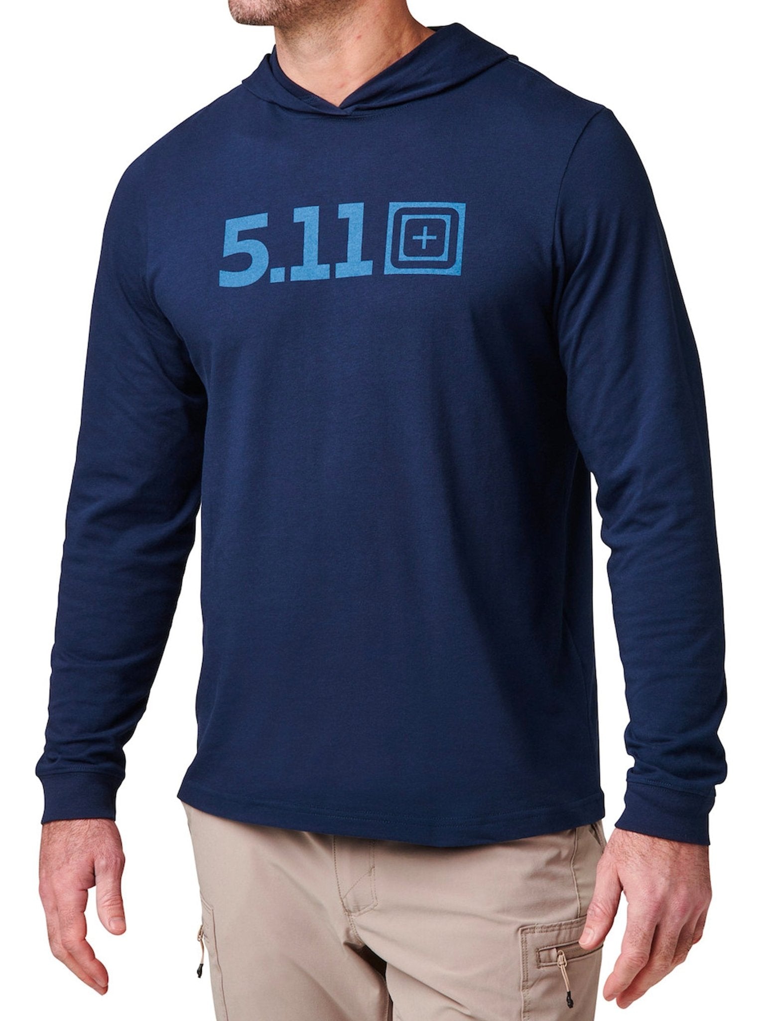 5.11 Tactical - 5.11 HOODED LONG SLEEVE TEE Cotton Polyester moisture wicking - Style 76165