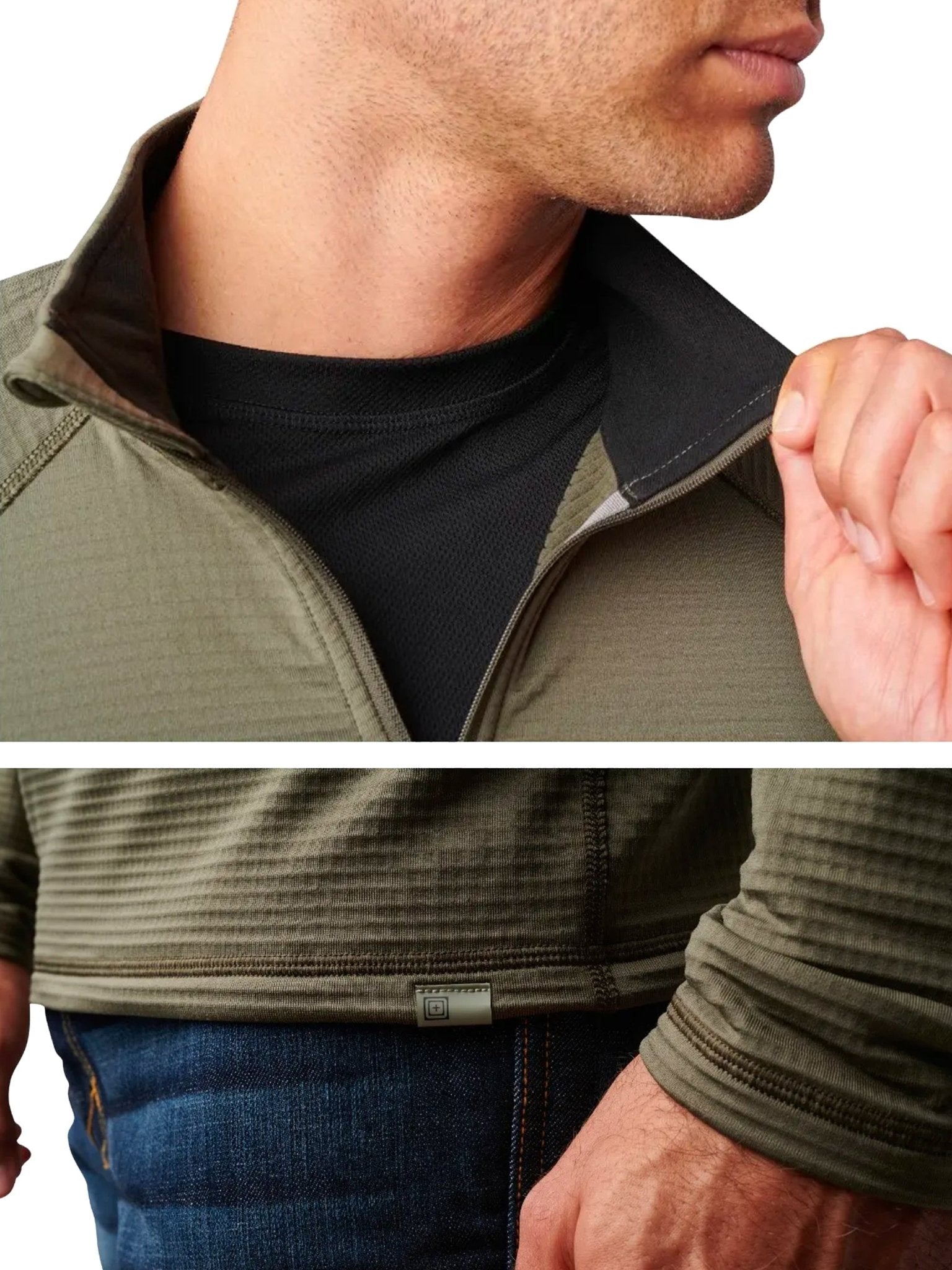 5.11 Tactical - 5.11 Professional Stratos 1/4 Zip Mid Layer anti odour - style 72235
