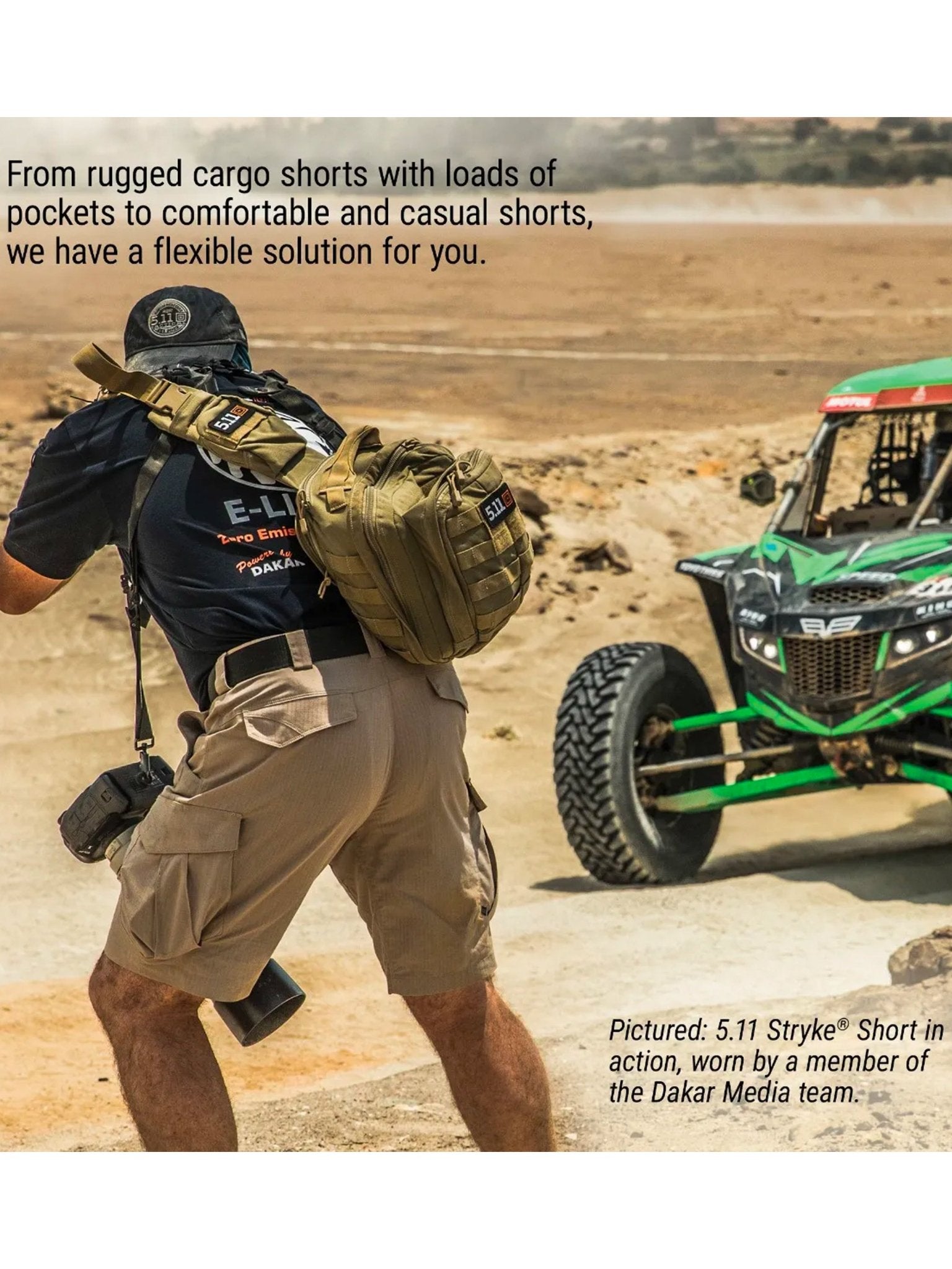 5.11 Tactical - 5.11 Stryke Short - Mens Stryke 11" shorts Teflon finished, Ripstop - Style 73327