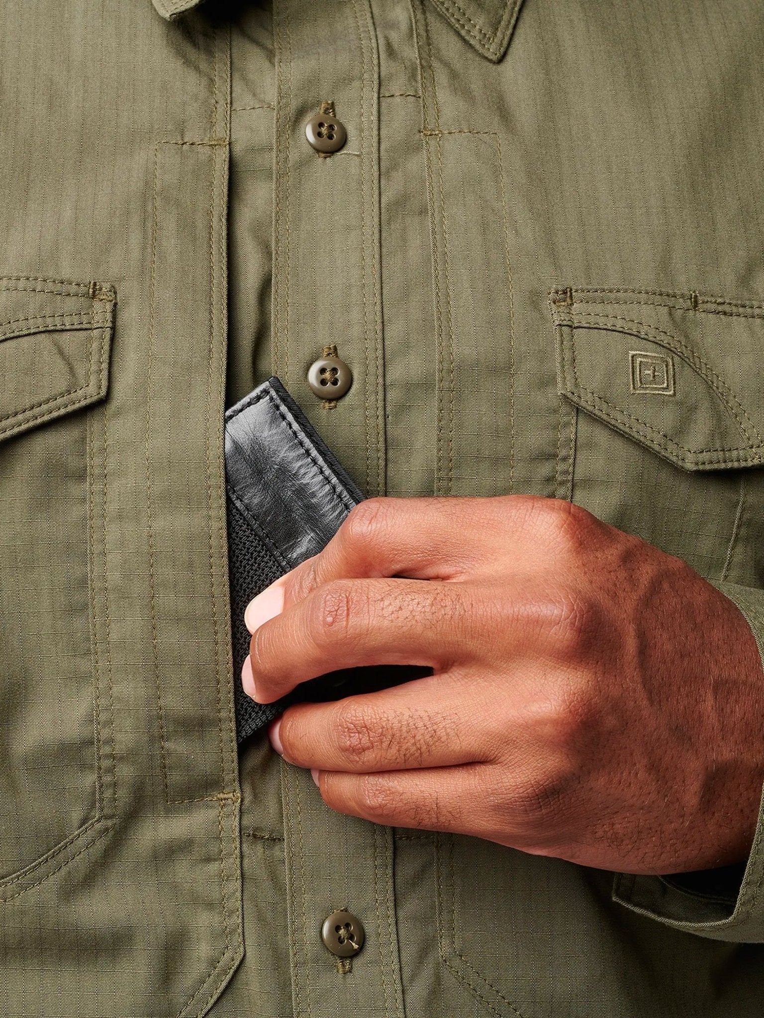 5.11 Tactical - Mens Stryke Long Sleeve Shirt - Stretch Flex - Tac Fabric / Teflon treated