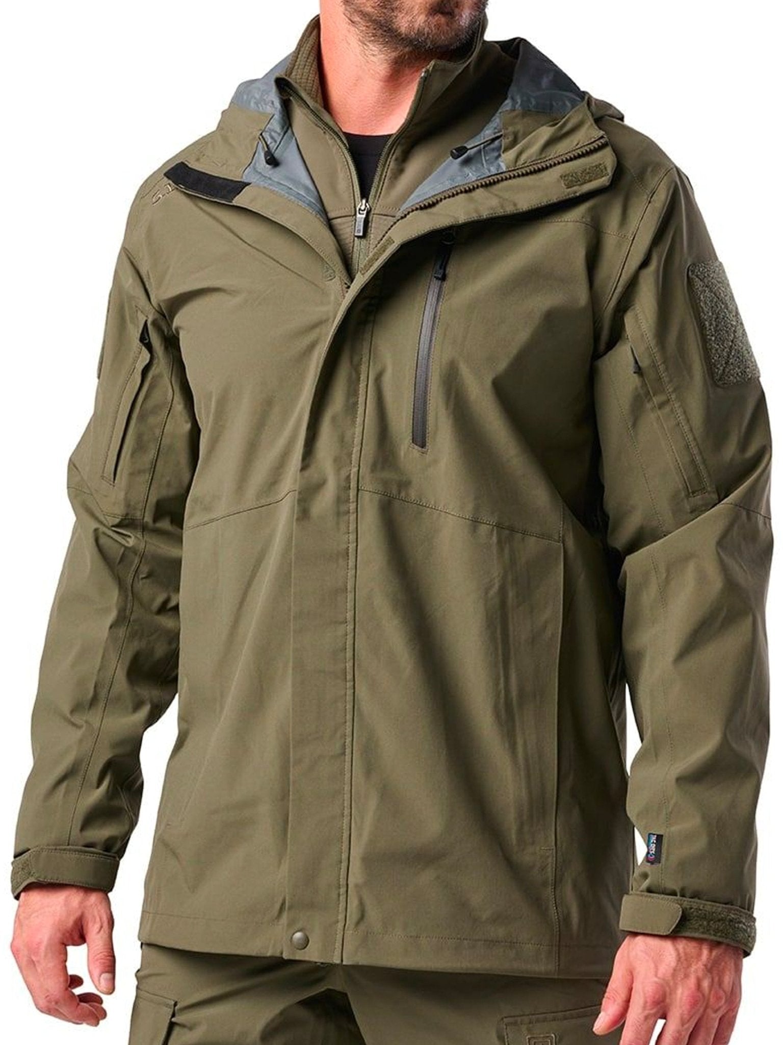 5.11 Tactical - Waterproof & Breathable Force Rainshell Jacket - EN 343 Certified