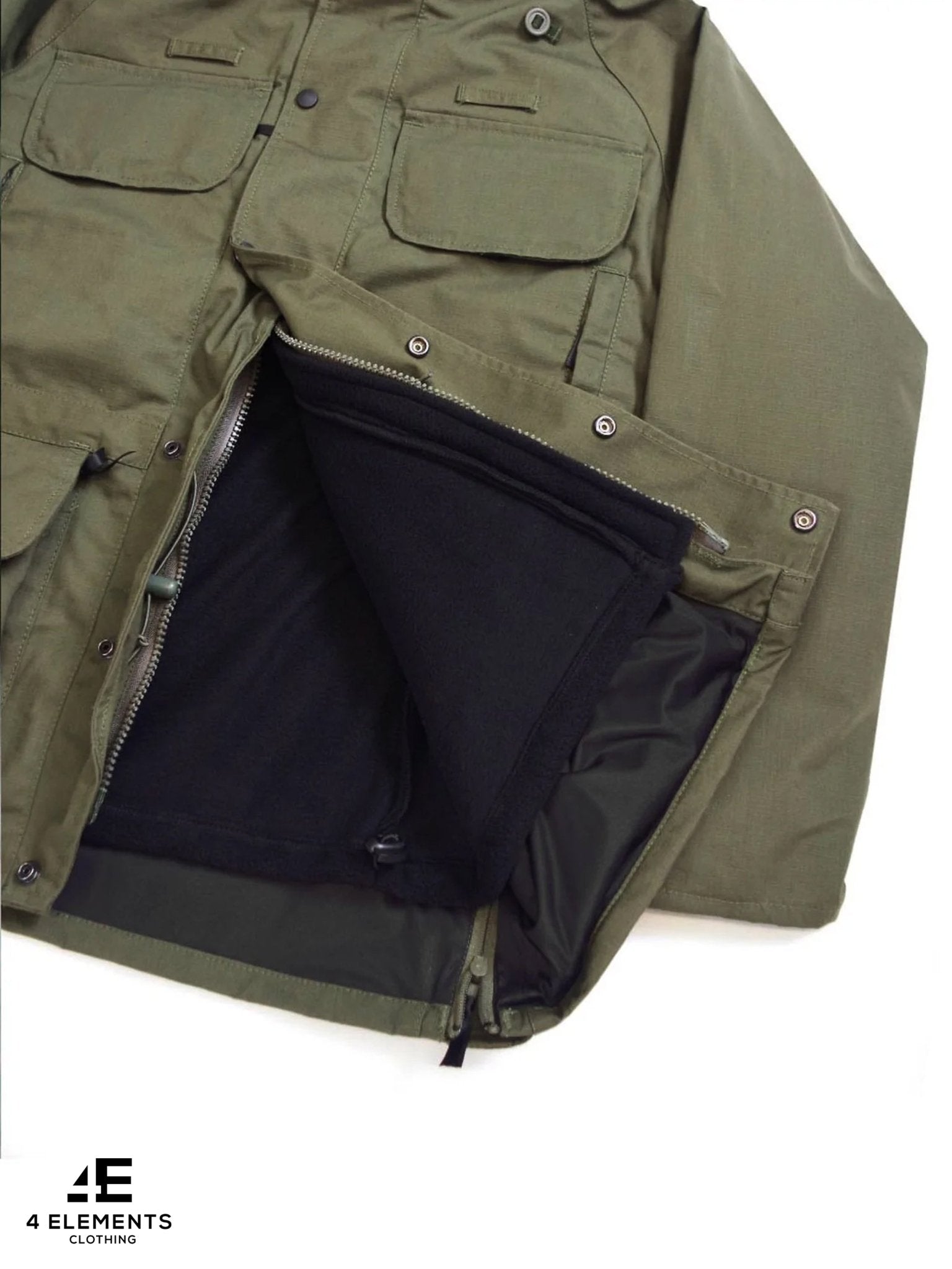 4elementsclothingArktisArktis - B315 Avenger Waterproof, Breathable Coat / Jacket - Ripstop& Detachable FleeceOuterwearB315-XS-OG