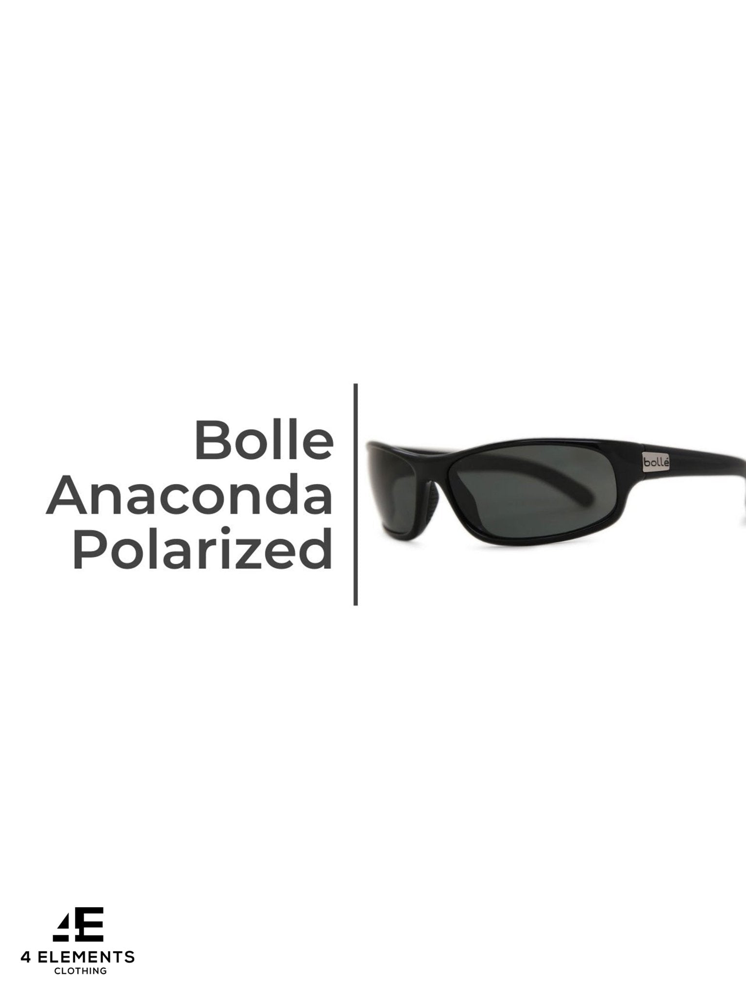 Bolle - ANACONDA Sunglasses Black Shiny - 1 TNS Polarised