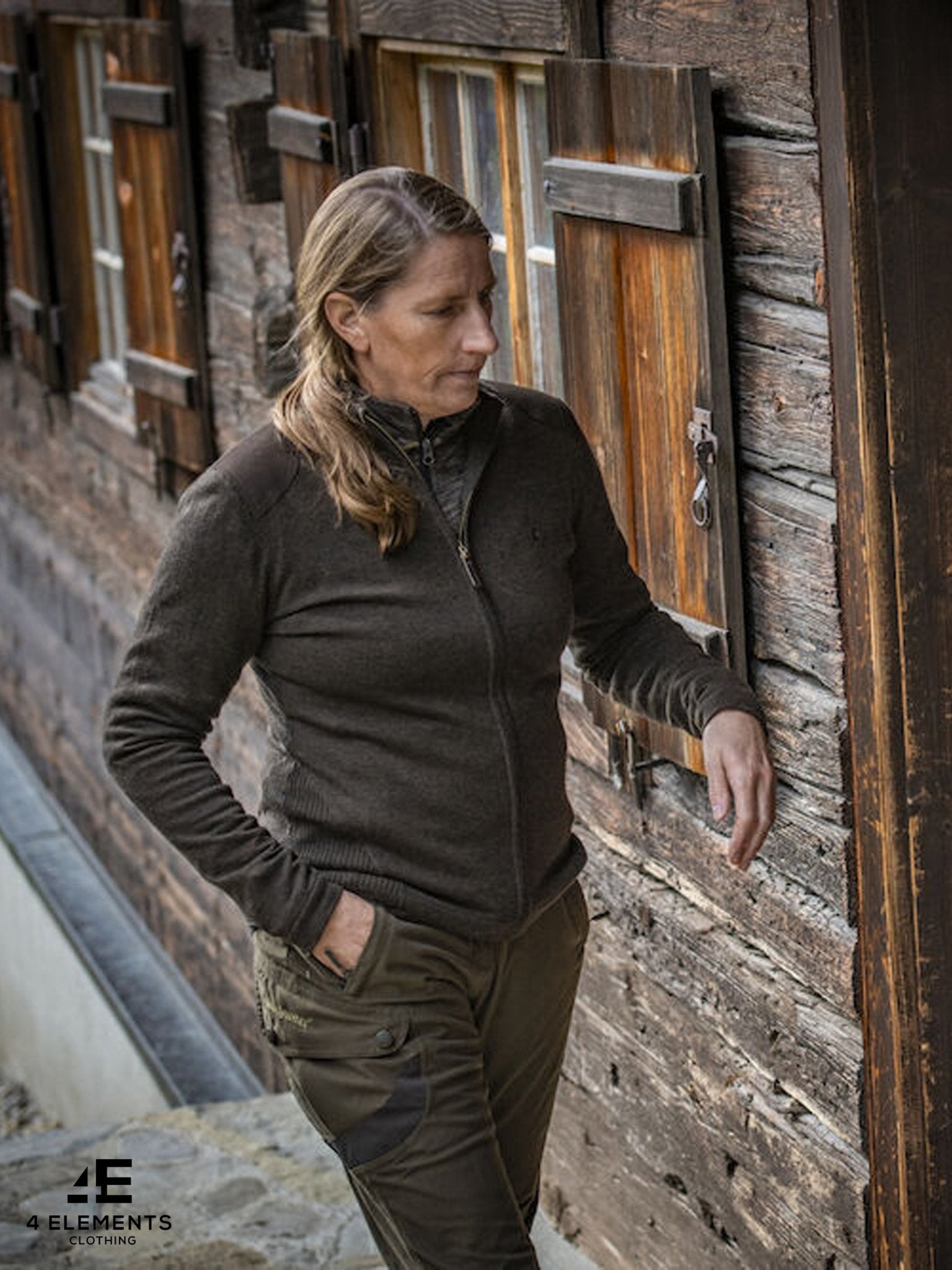 Deerhunter - Lady Darlington ladies full zip Knit Cardigan with stretch panels