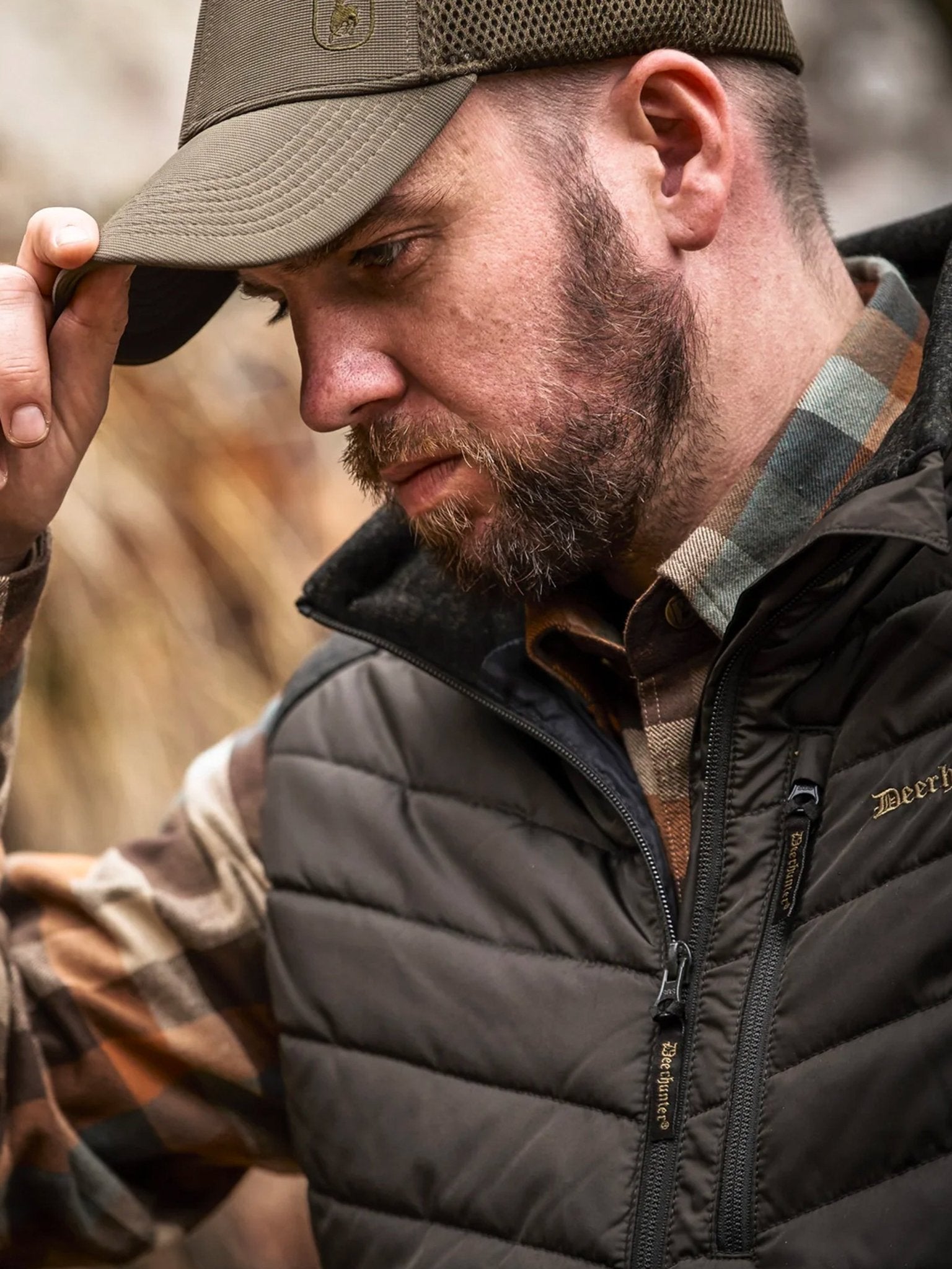 Deerhunter - Moor Padded Mens Gilet/ Bodywarmer / Mens Waistcoat with knit