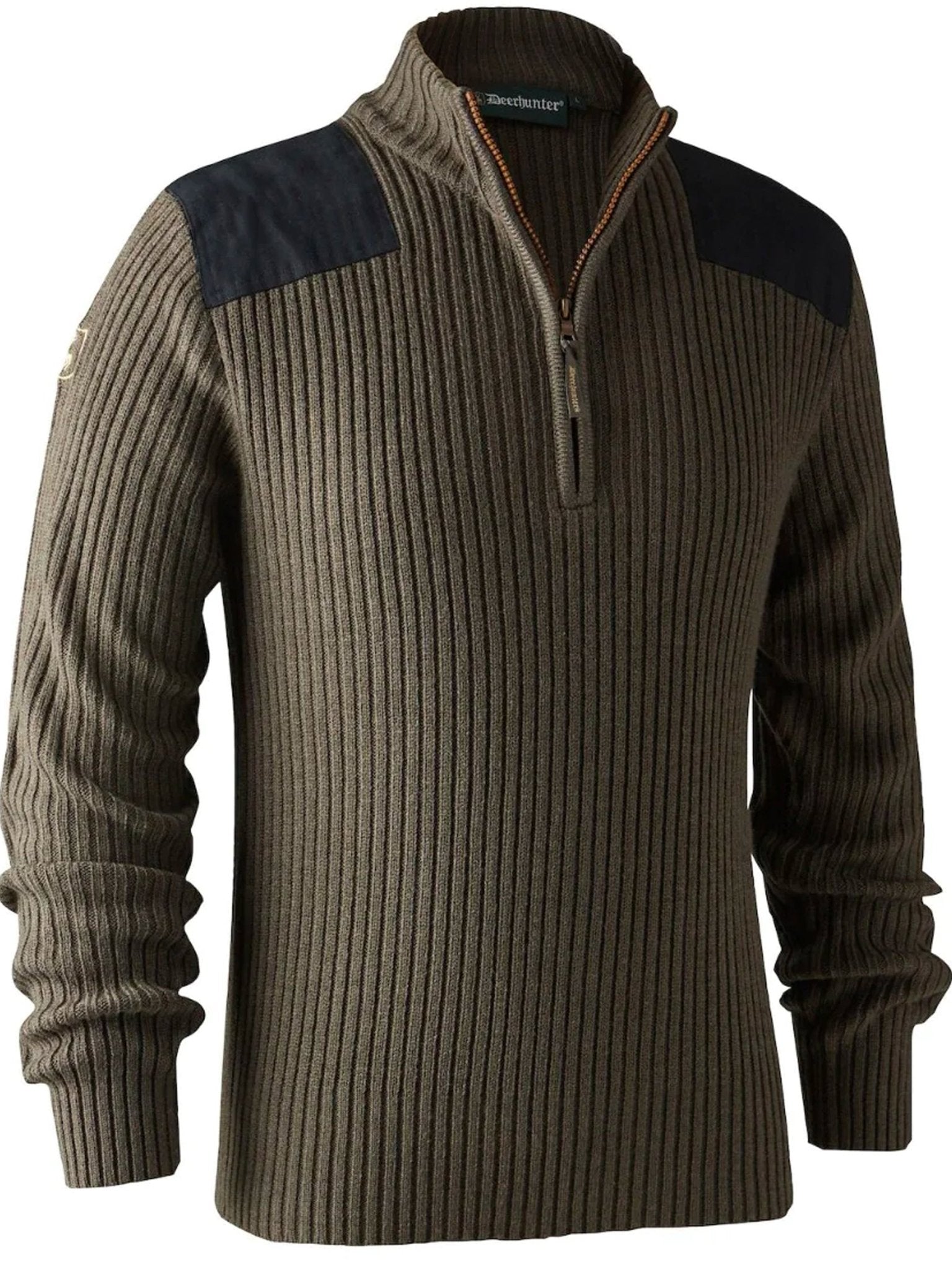 4elementsclothingDeerhunterDeerhunter - Rogaland knit pullover / jumper with quarter ZipKnitwear8726-572-S