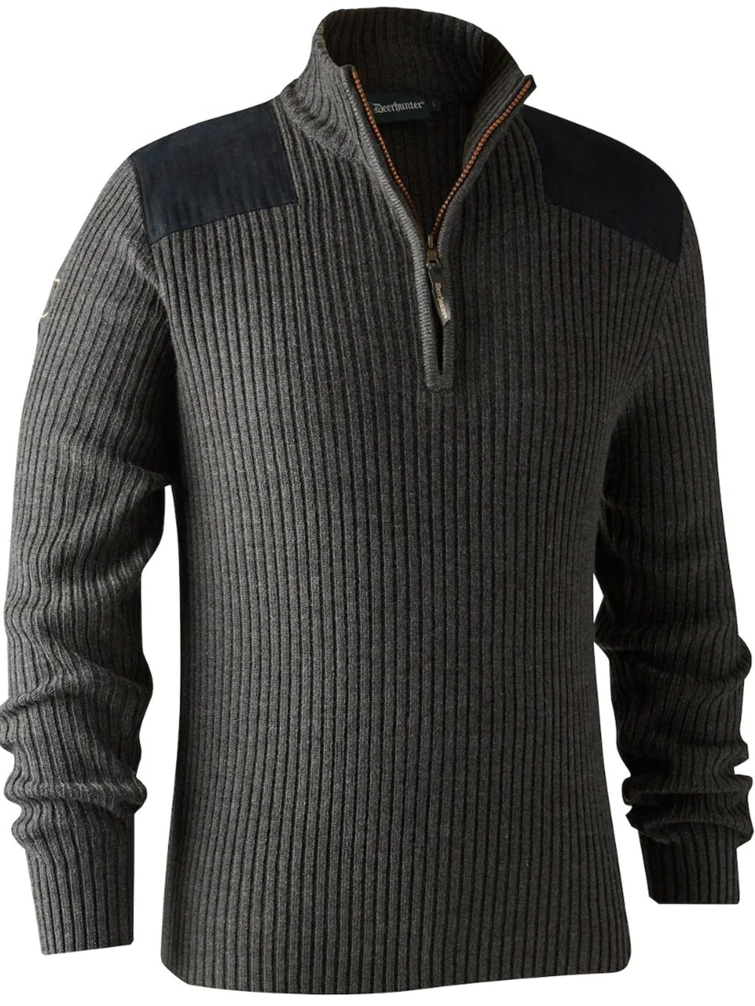 4elementsclothingDeerhunterDeerhunter - Rogaland knit pullover / jumper with quarter ZipKnitwear8726-957-S