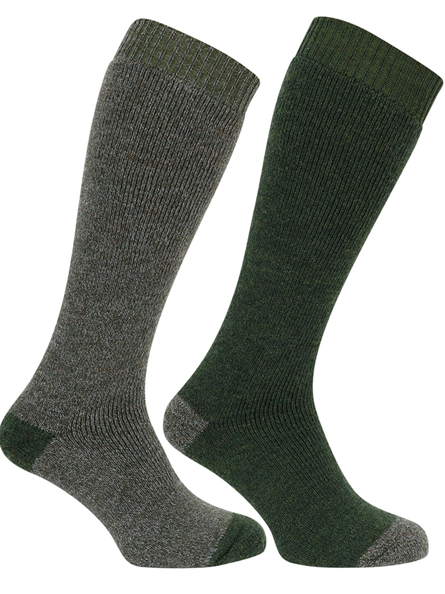 Hoggs of Fife - 1903 Long Country Socks - outdoor merino wool Socks (Twin Pack Mens sock)