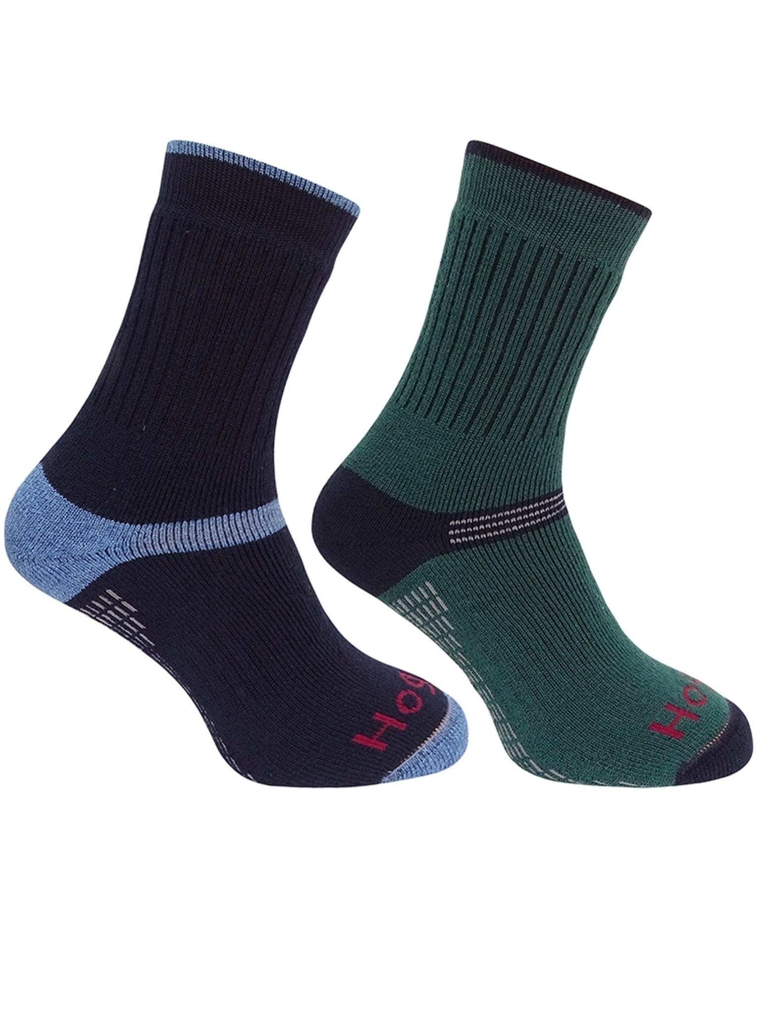 4elementsclothingHoggs of FifeHoggs of Fife - 1905 Mens Socks in Charcoal/Denim (Twin Pack) - Tech ActiveSocks1905/GN/1