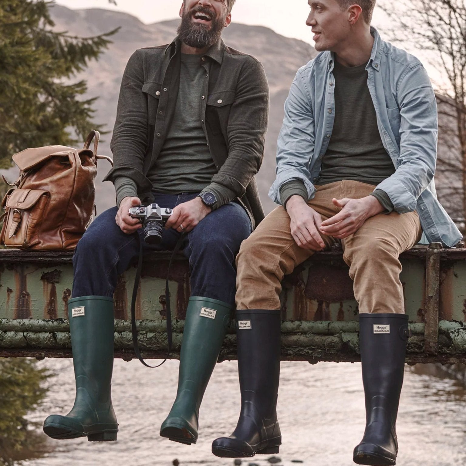 Hoggs Of Fife - Braemar Wellington / welly boots waterproof Rubber outdoor rain boot