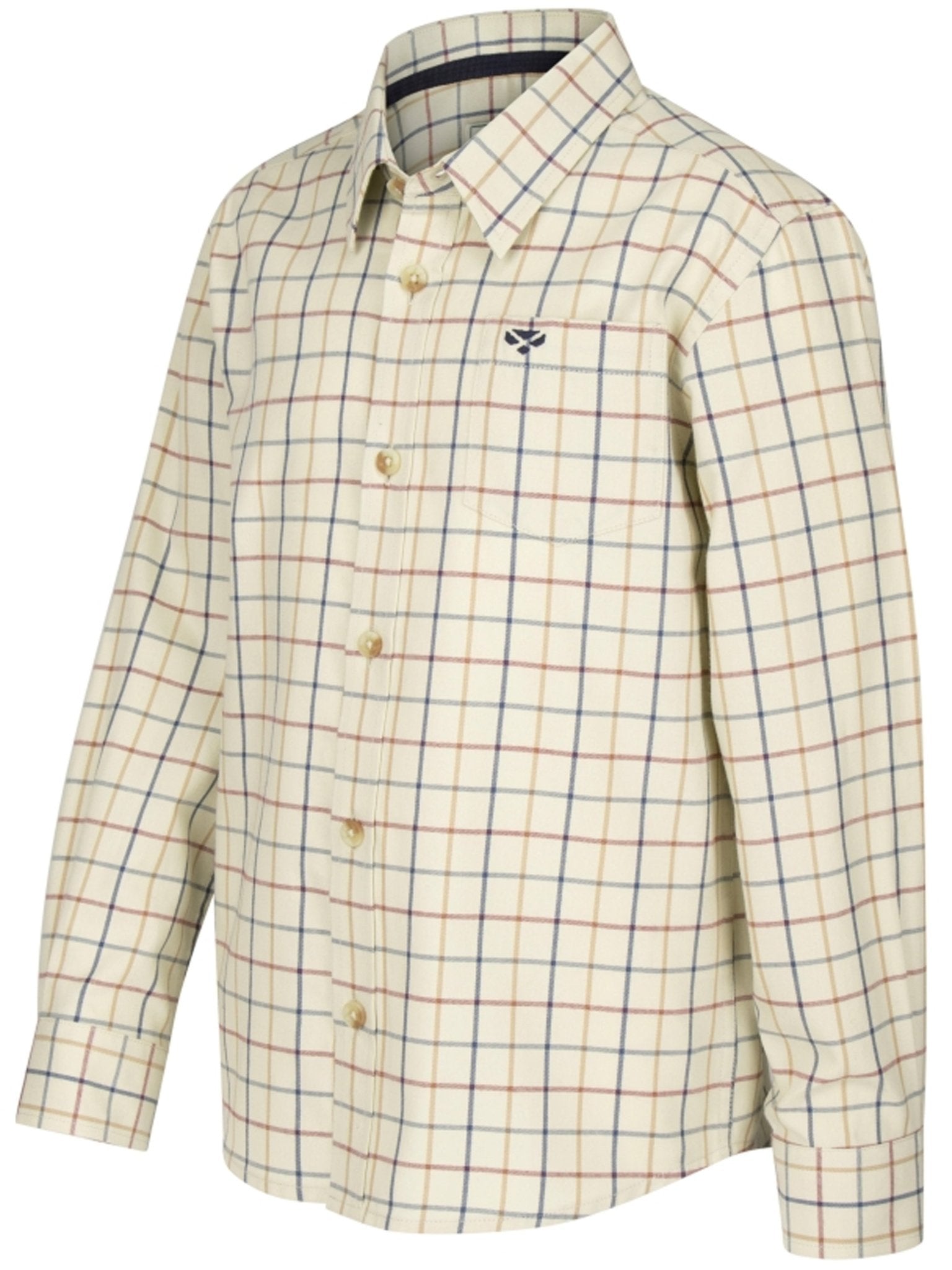 Hoggs of Fife - Childrens / Kids Junior Tattersall check Shirt - Ambassador Long sleeve