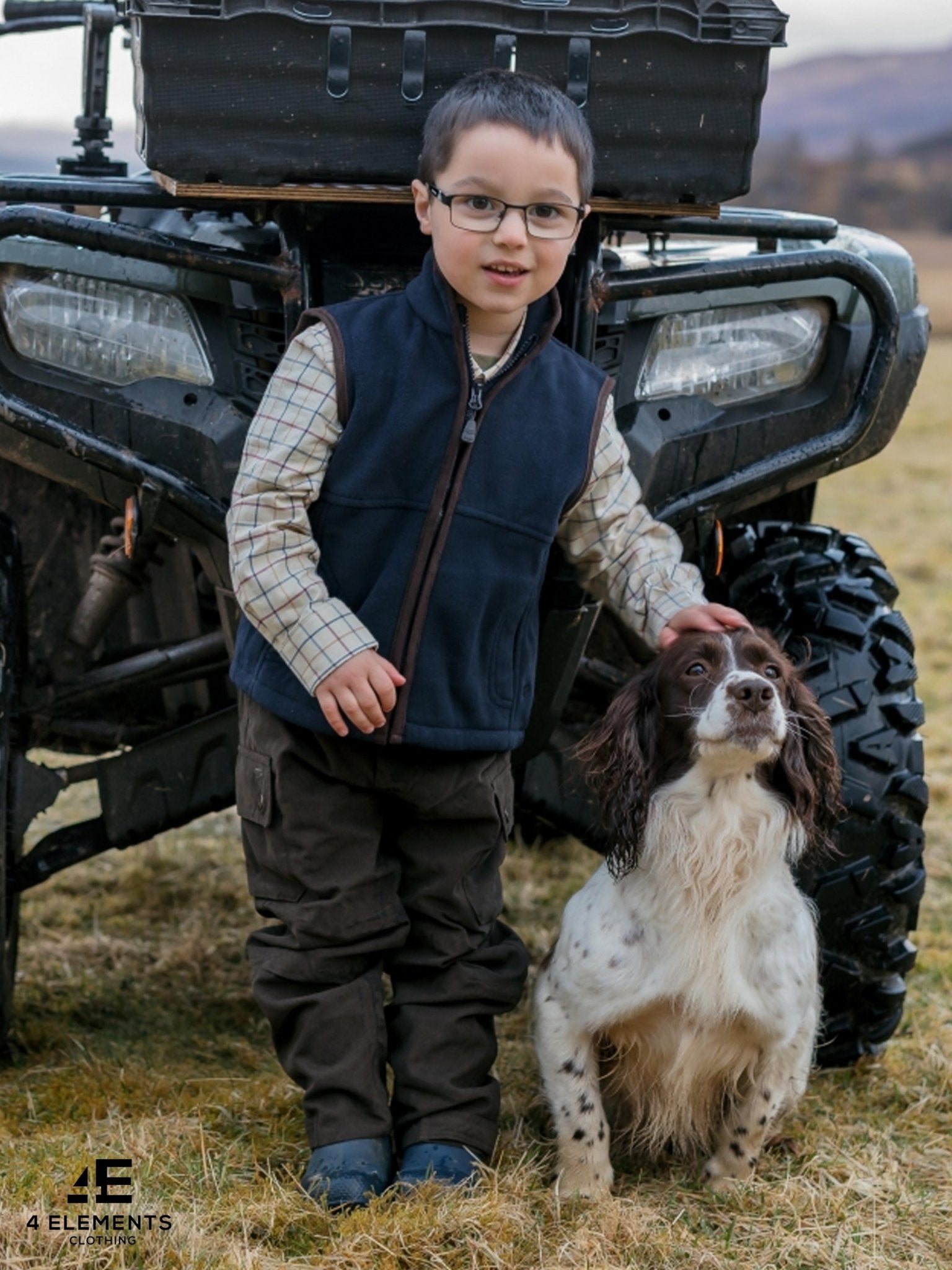 Hoggs of Fife - Childrens / Kids Junior Tattersall check Shirt - Ambassador Long sleeve