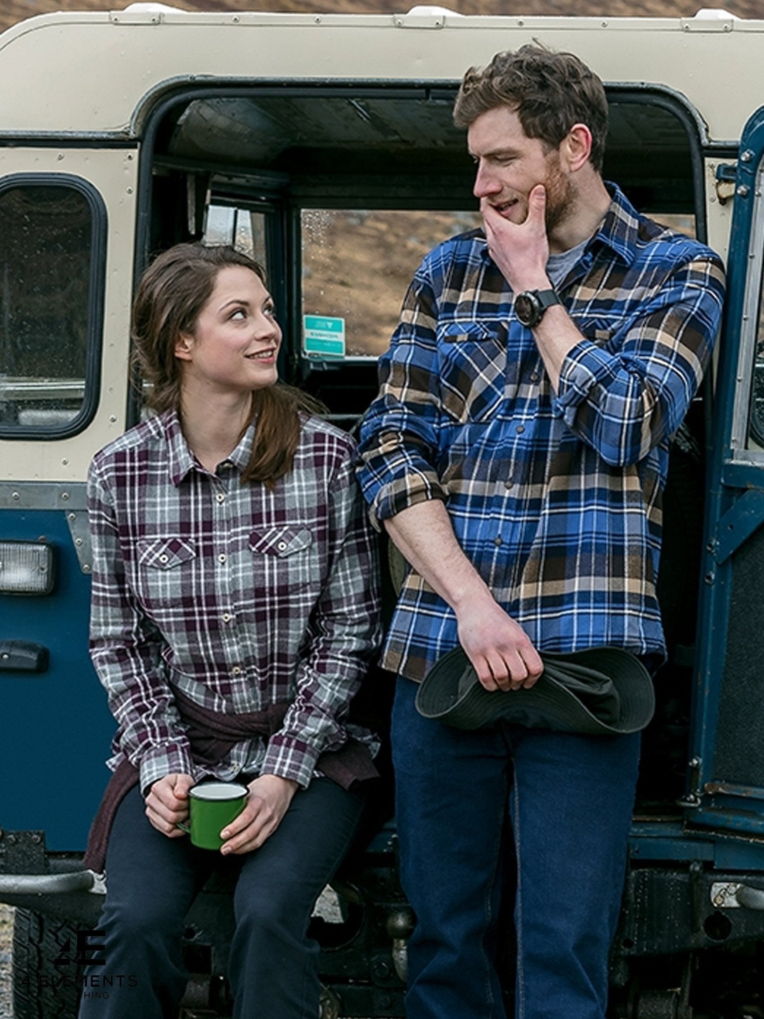 Hoggs of Fife - Eilidh Ladies Long sleeve shirt / brushed flannel ladies check shirt