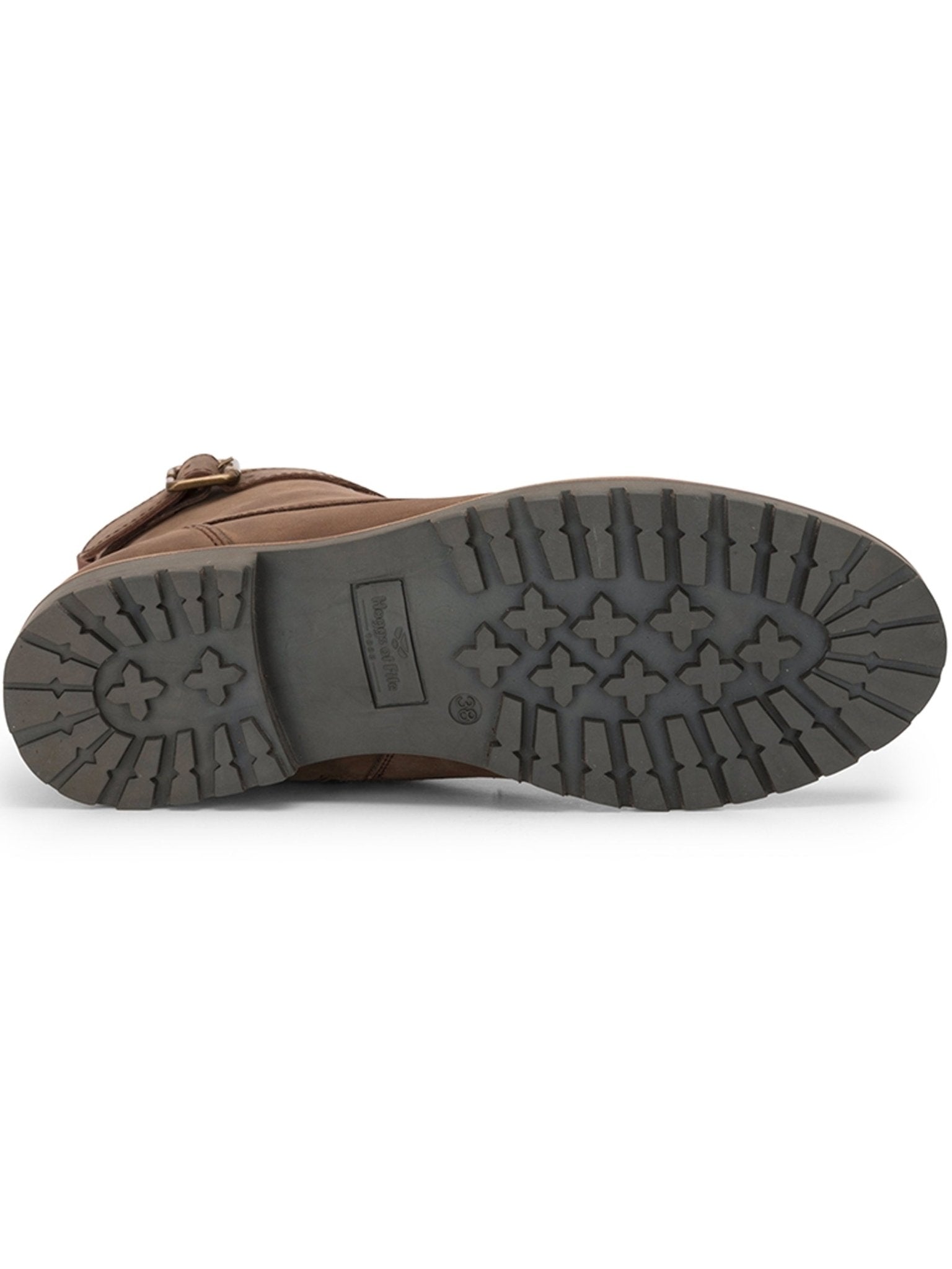 Hoggs of Fife - Ladies Bridle Buckle Leather Boot with medial zip entry