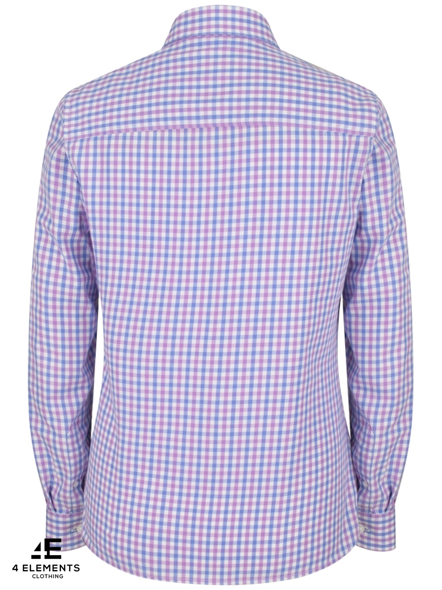 Hoggs of Fife - Ladies Long sleeve Shirt - Country check shirt with feminine trim - Becky II