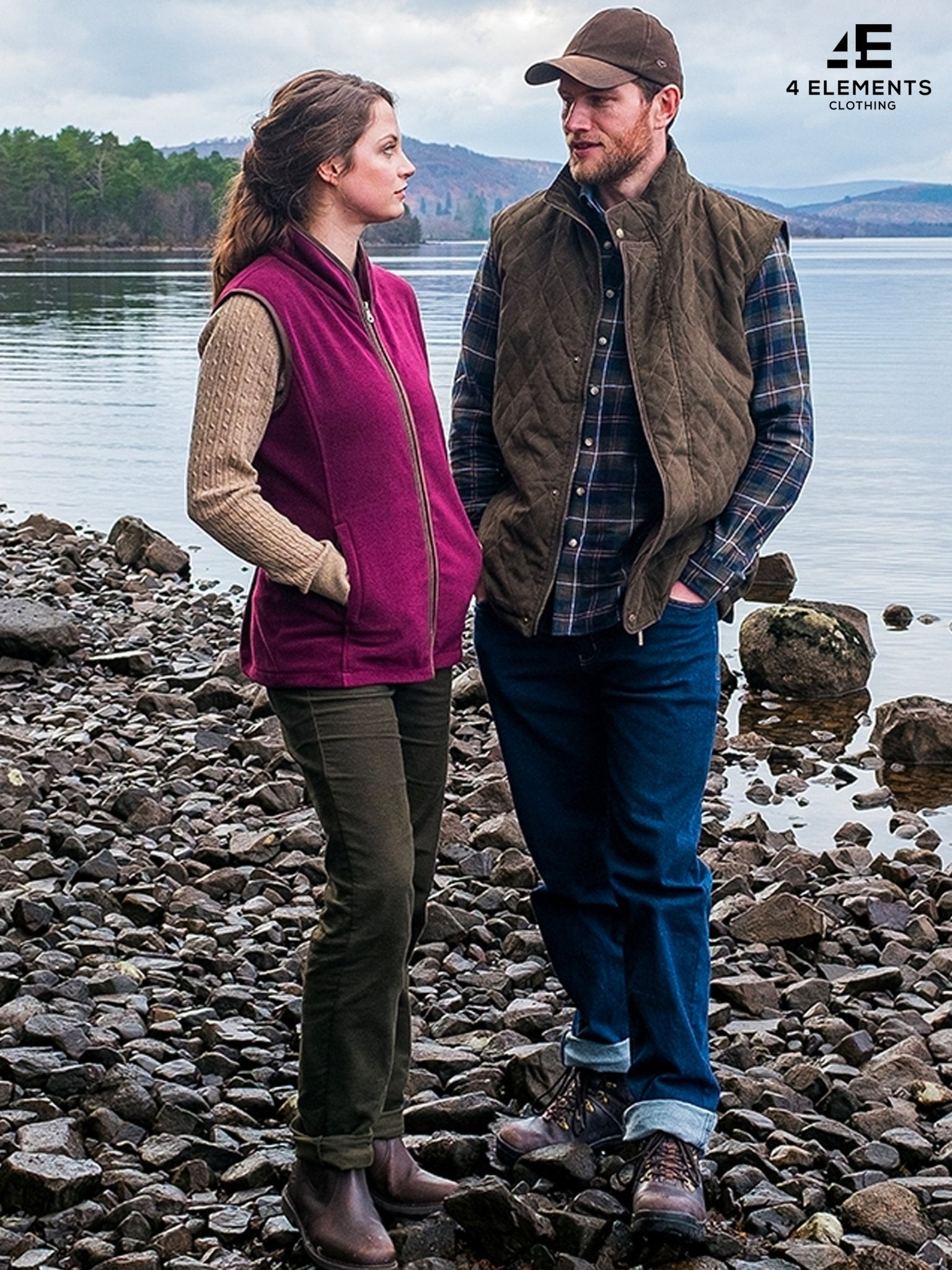 Hoggs of Fife - Ladies Stenton Fleece Gilet / Womens Waistcoat / Bodywarmer