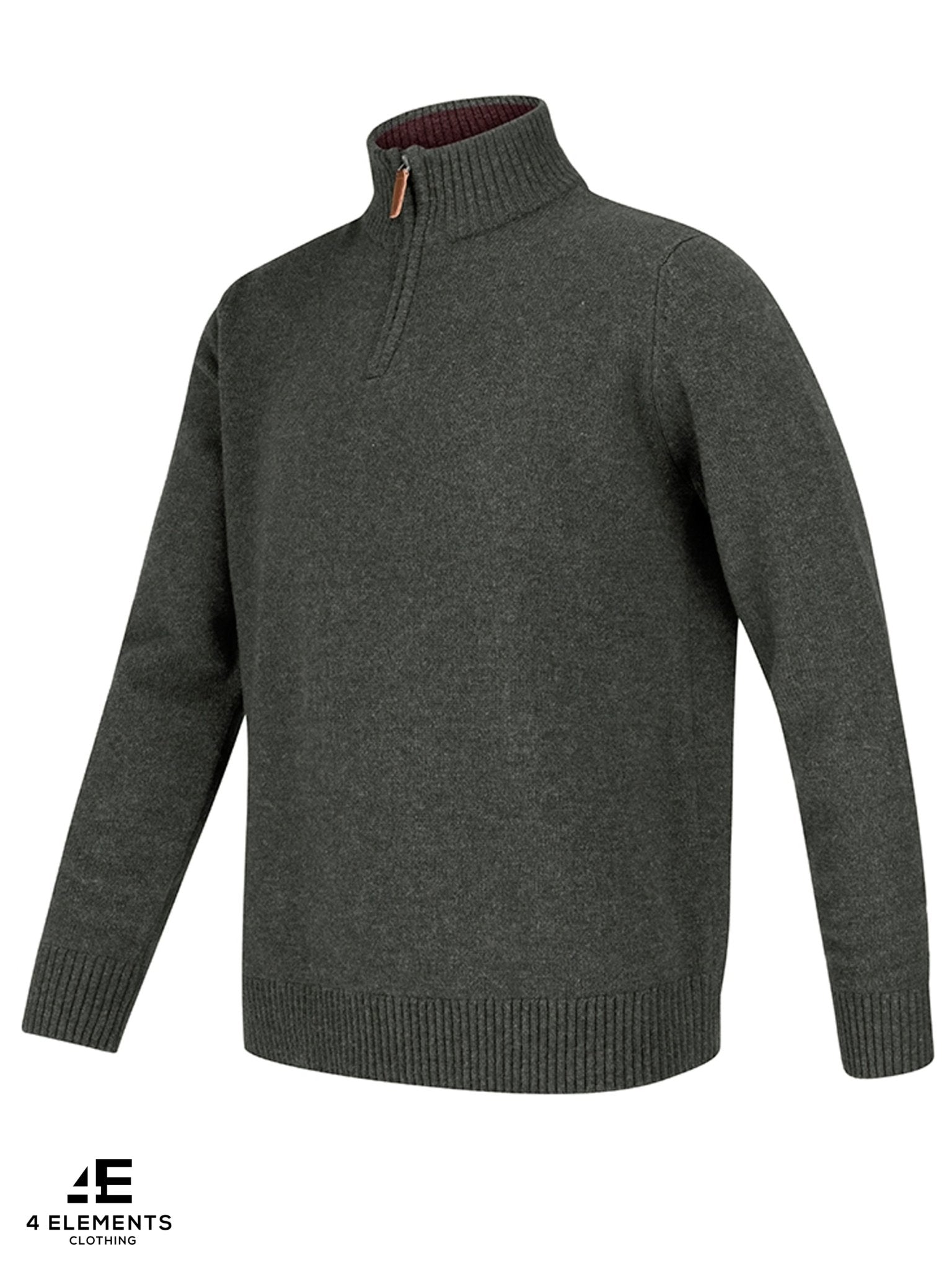 4elementsclothingHoggs of FifeHoggs of Fife - Mens 1/4 Zip Pullover / Jumper lambswool LothianKnitwearLOTH/GY/1