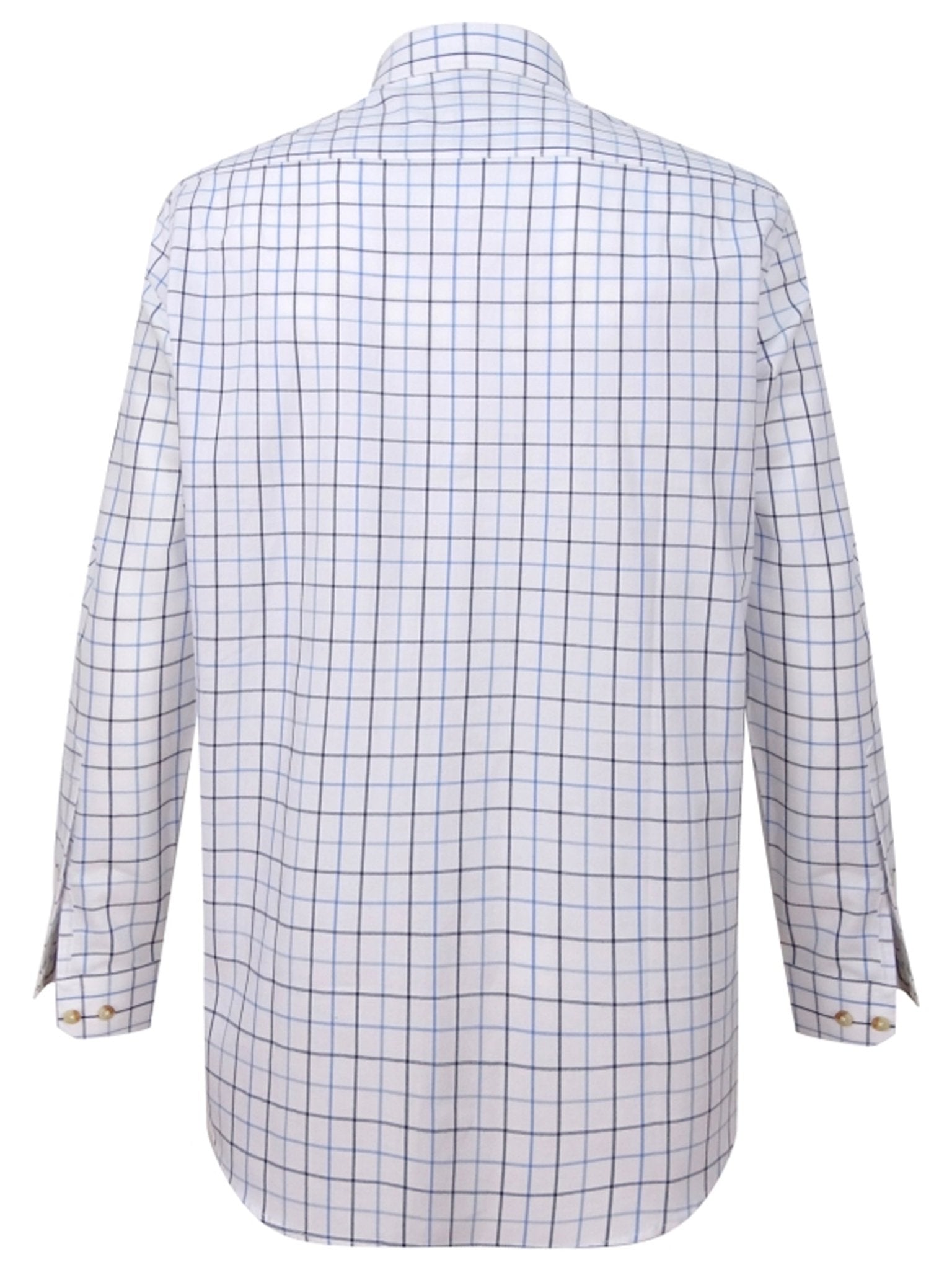 Hoggs of Fife - Mens Check Long Sleeve shirt, Tattersall Mens Shirt - Viscount