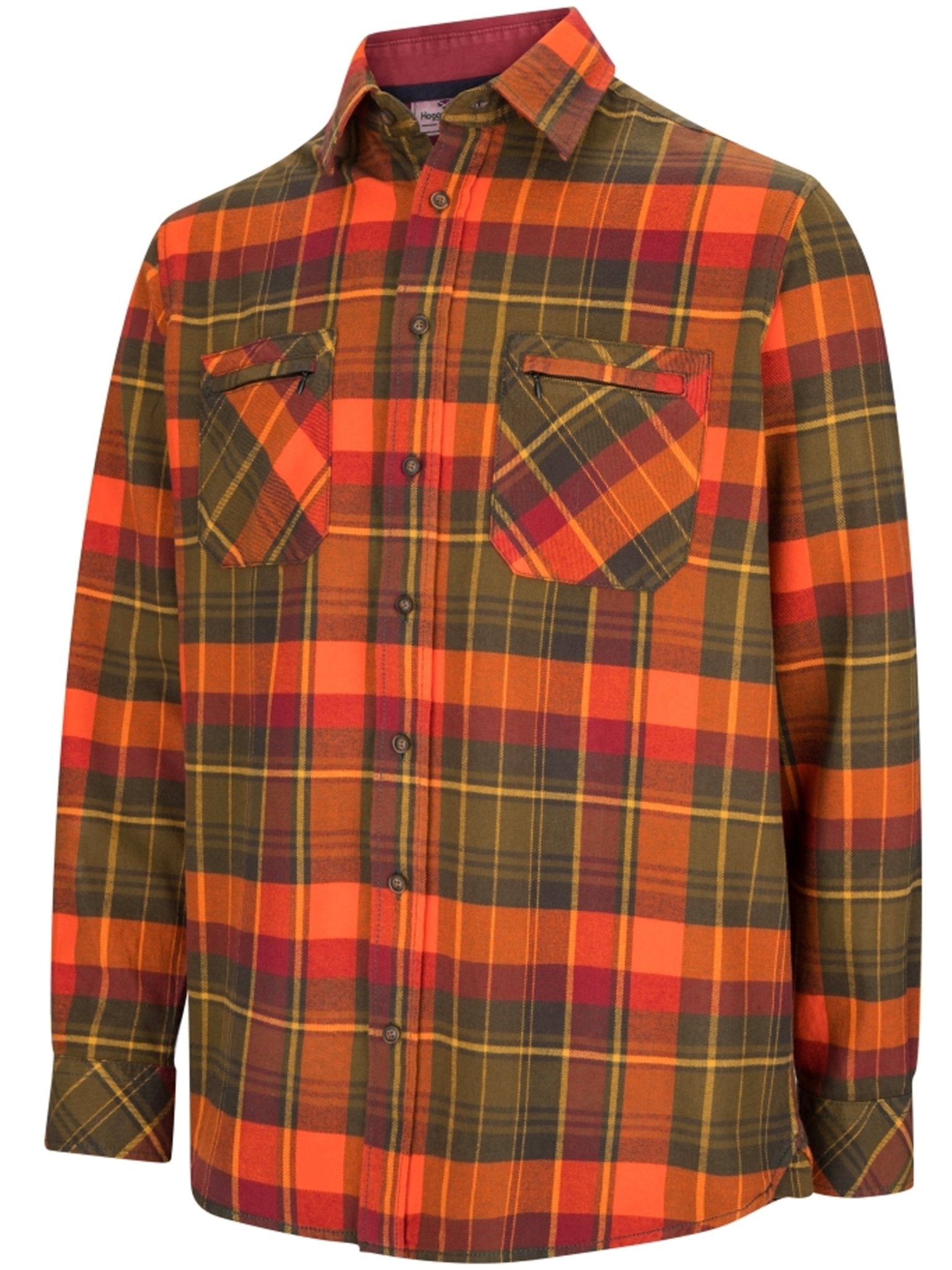 Hoggs of Fife - Mens Long Sleeve check shirt / Country sport Check Luxury Shirt