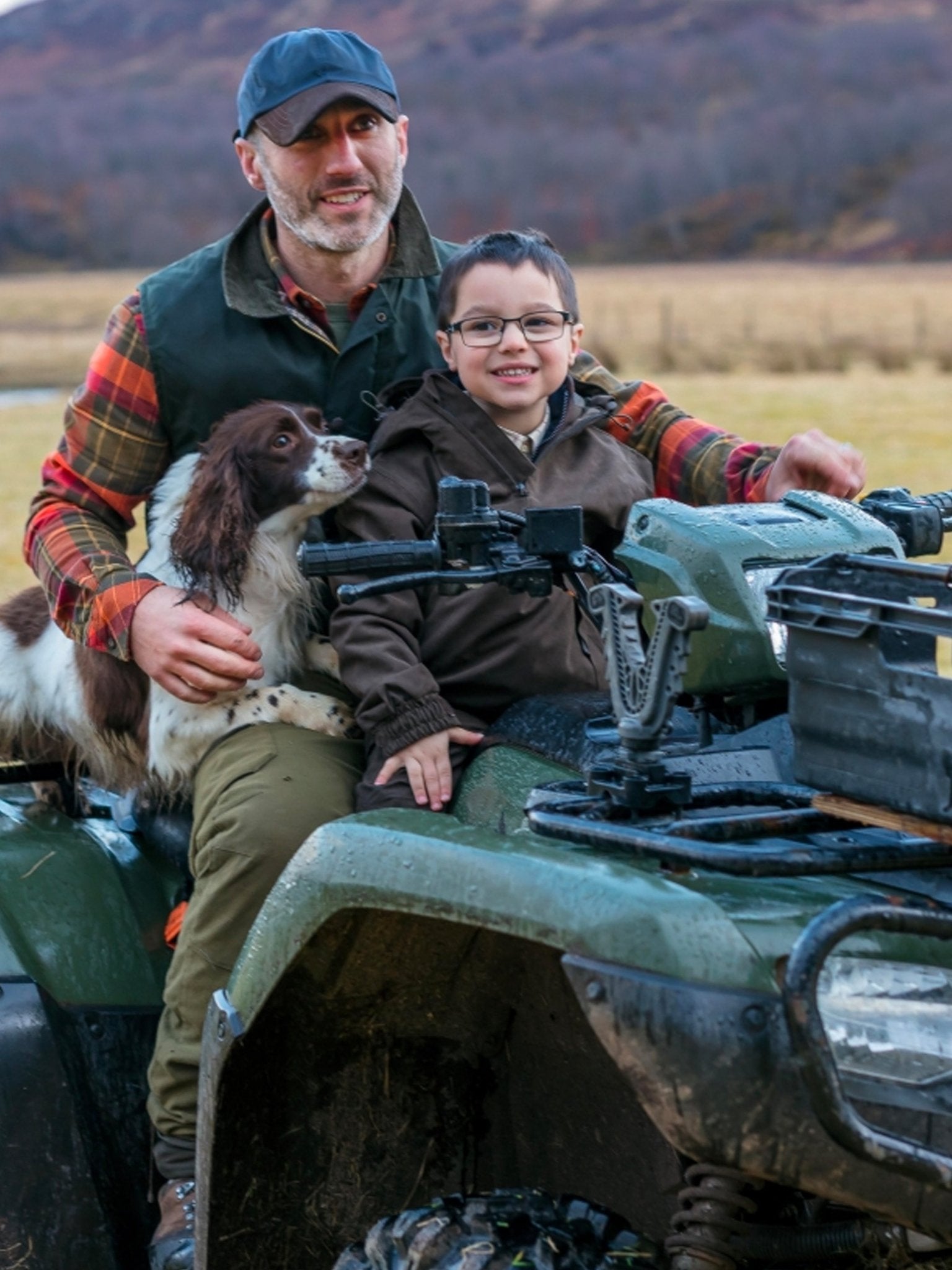 Hoggs of Fife - Mens Long Sleeve check shirt / Country sport Check Luxury Shirt