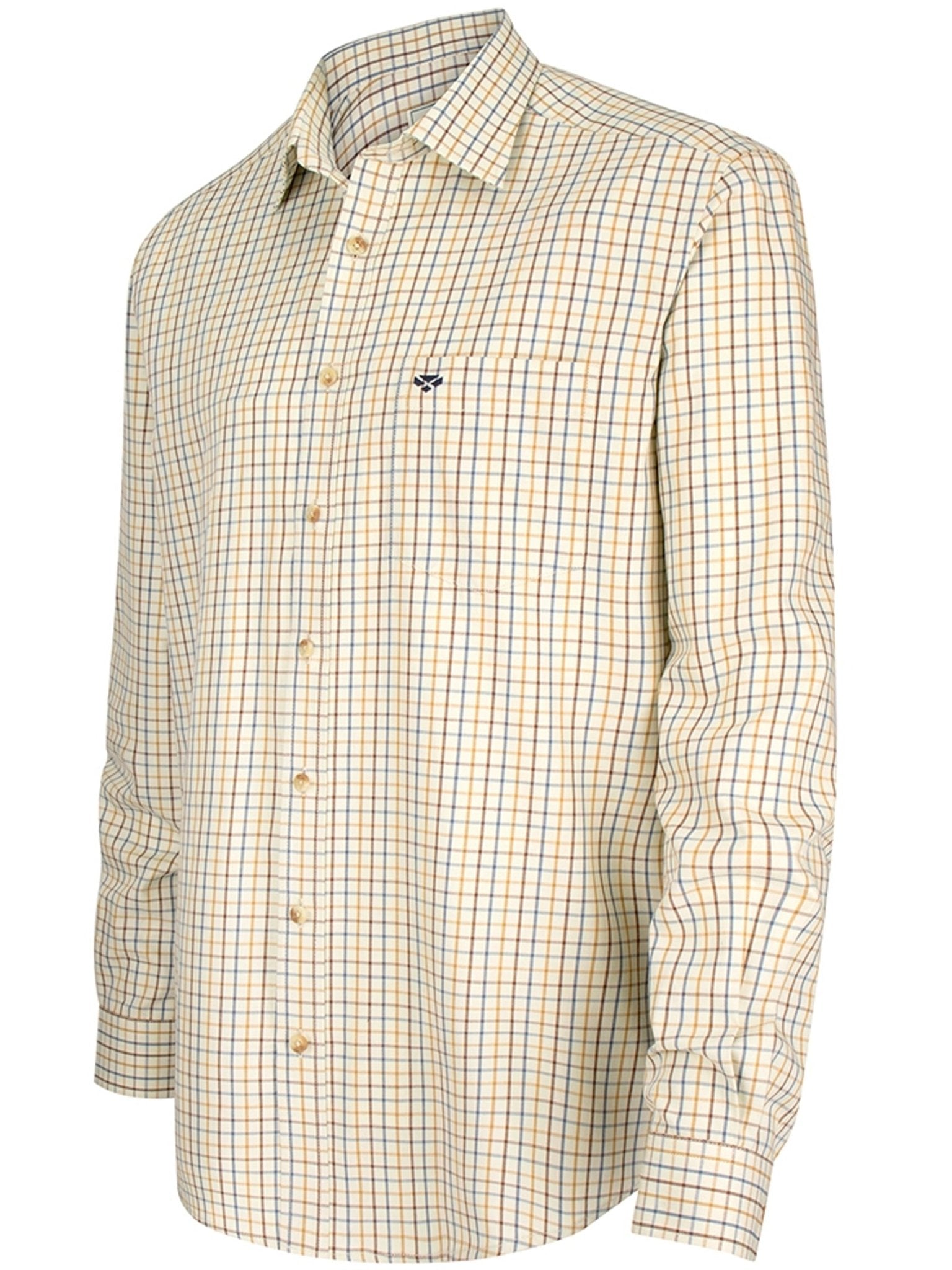 4elementsclothingHoggs of FifeHoggs of Fife - Mens Shirt / Long sleeve check shirt - country casual style - Inverness shirtShirtINVS/BG/1