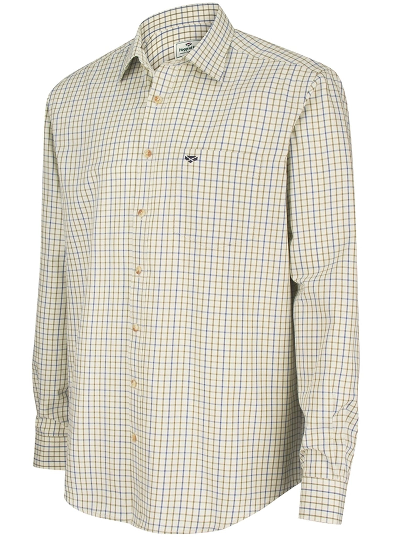 Hoggs of Fife - Mens Shirt / Long sleeve check shirt - country casual style - Inverness shirt