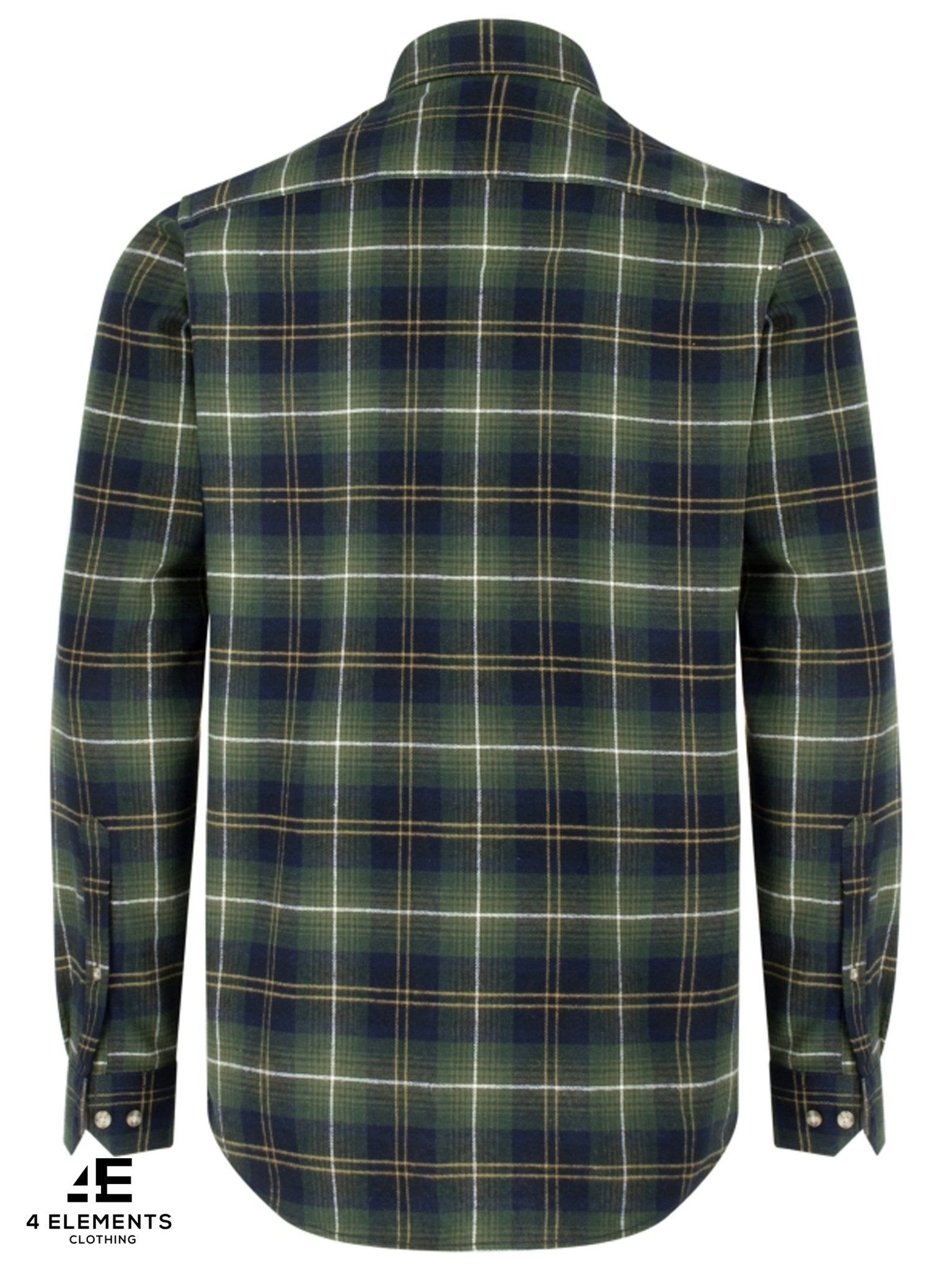 4elementsclothingHoggs of FifeHoggs of Fife - Mens Shirt, Long Sleeve Flannel Check Shirt - Pitmedden Country shirtShirtPITM/RU/1