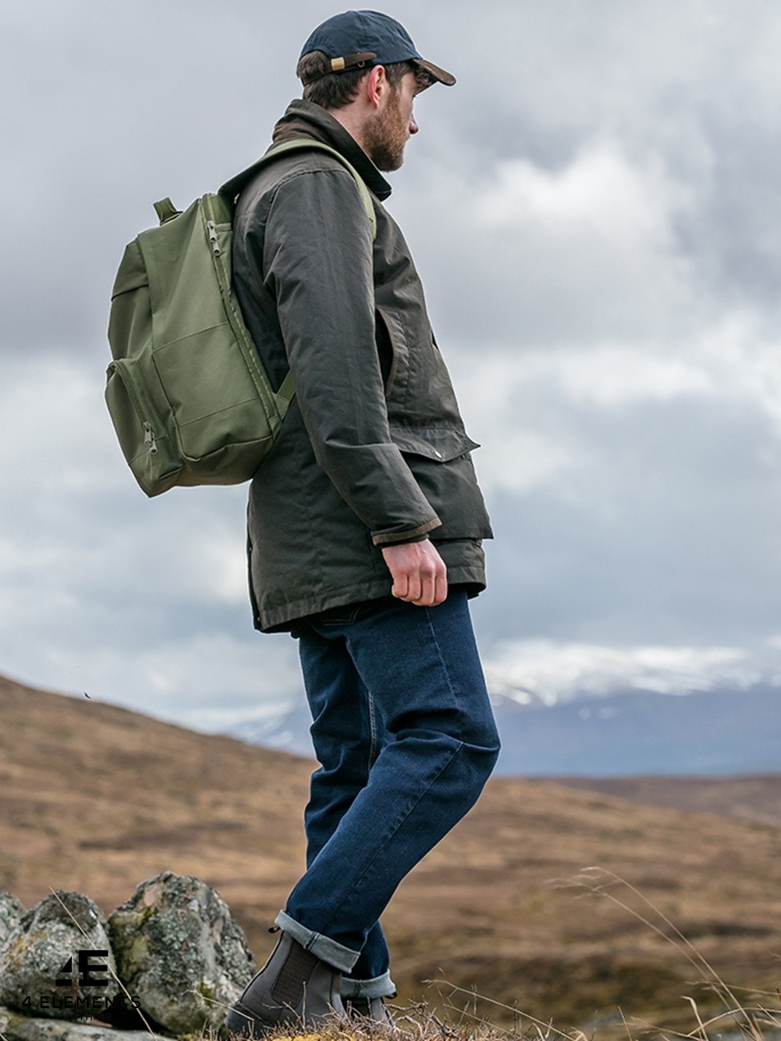 4elementsclothingHoggs of FifeHoggs of Fife - Mens Waterproof Wax Jacket / Caledonia Halley Stevenson Waxed coat for menOuterwearCMWJ/AO/1