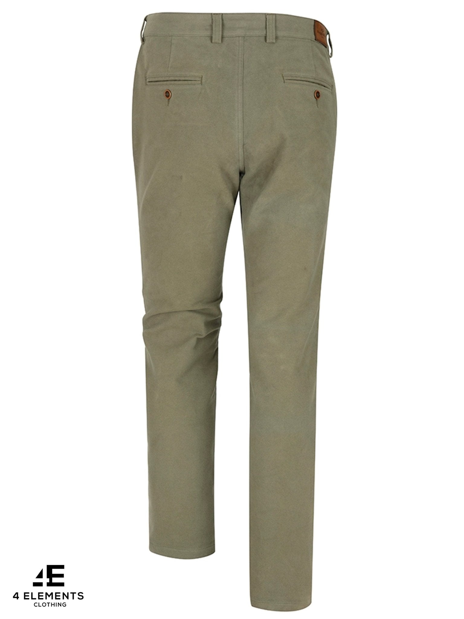 Hoggs of Fife - Moleskin Trousers Mens / country woven Cotton casual Trousers - Monarch II