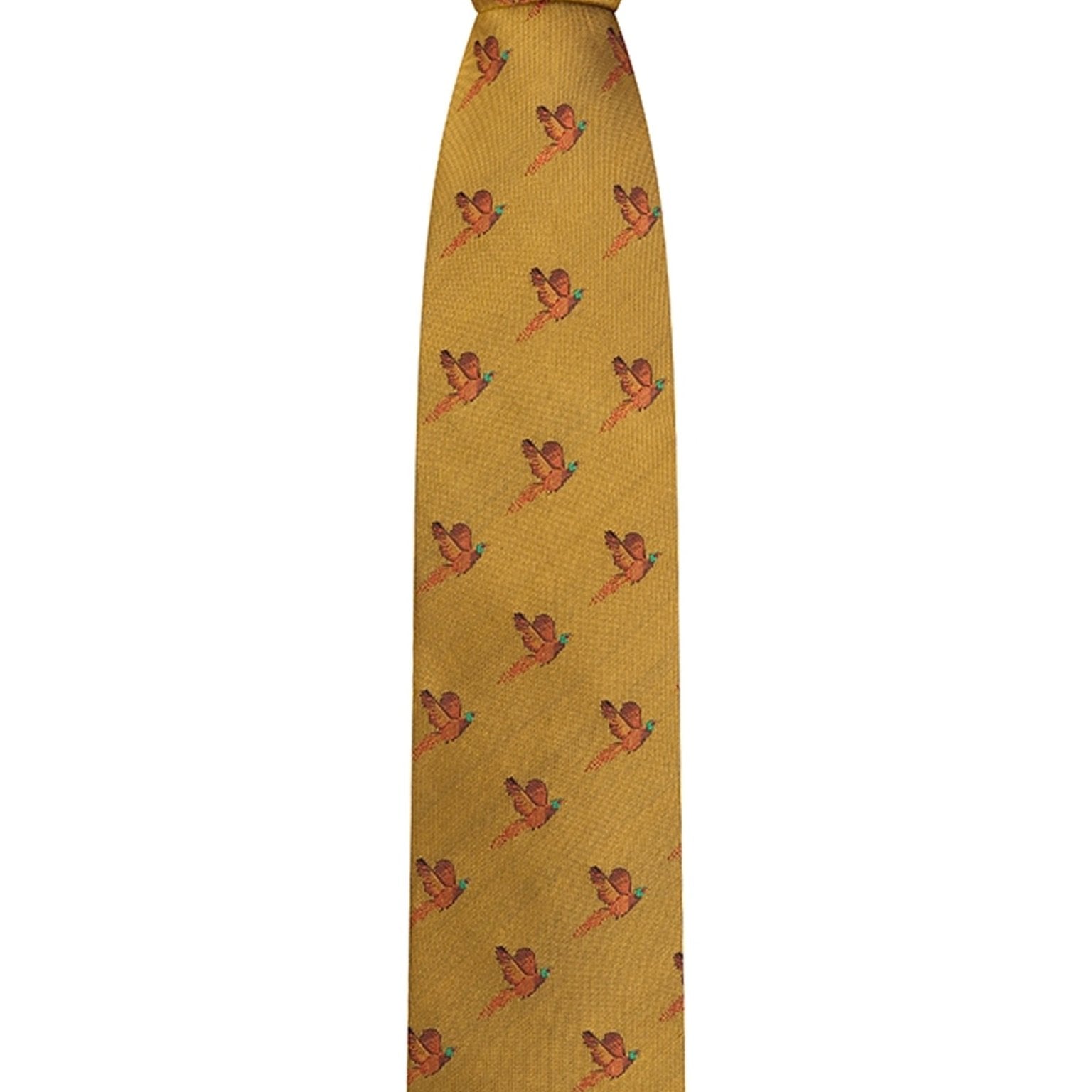 4elementsclothingHoggs of FifeHoggs of Fife - Premium 100% Silk Woven Neck Tie - Pheasant print (Boxed)AccessoriesSTIE/GO/1