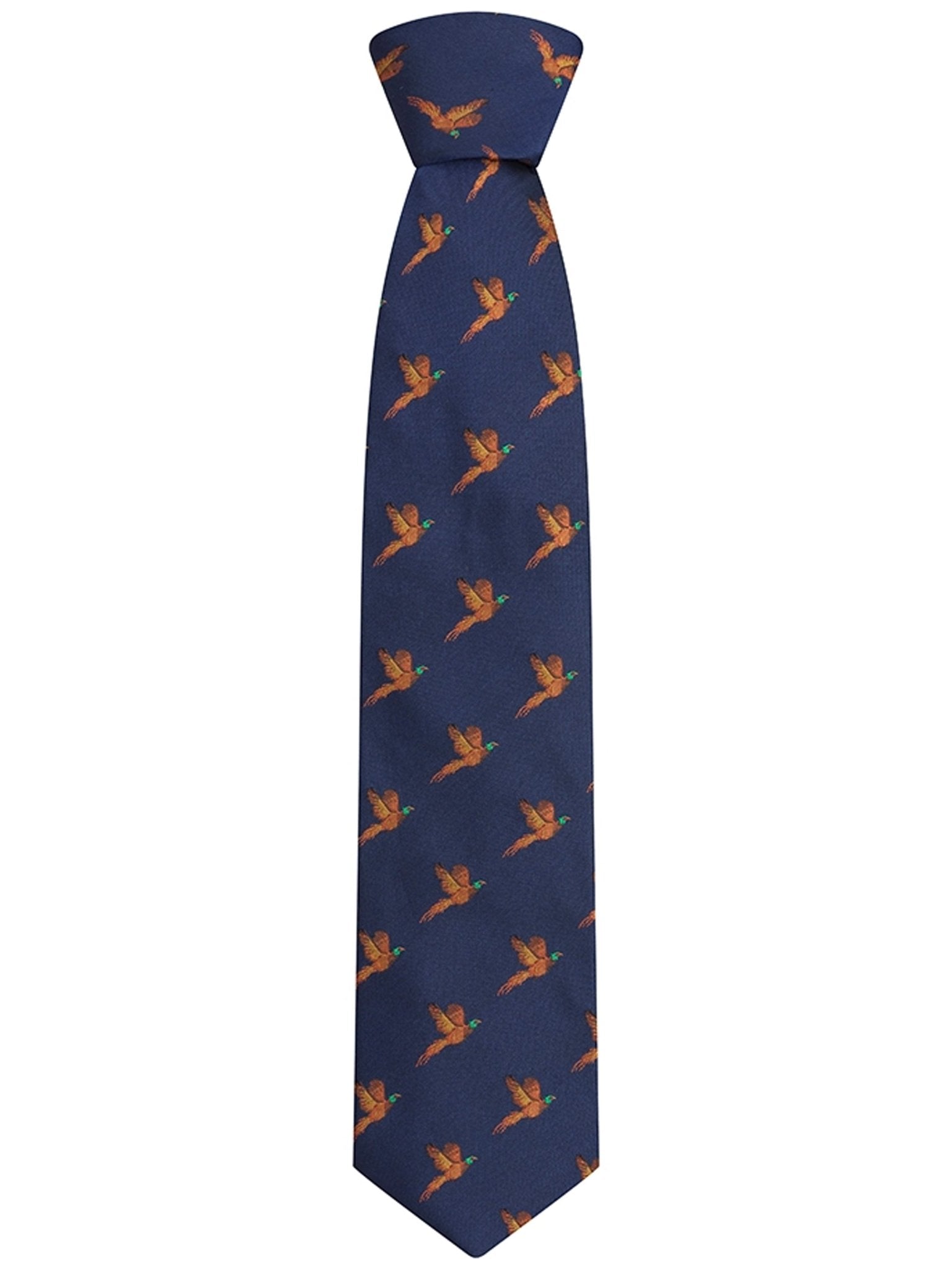 4elementsclothingHoggs of FifeHoggs of Fife - Premium 100% Silk Woven Neck Tie - Pheasant print (Boxed)AccessoriesSTIE/NV/1