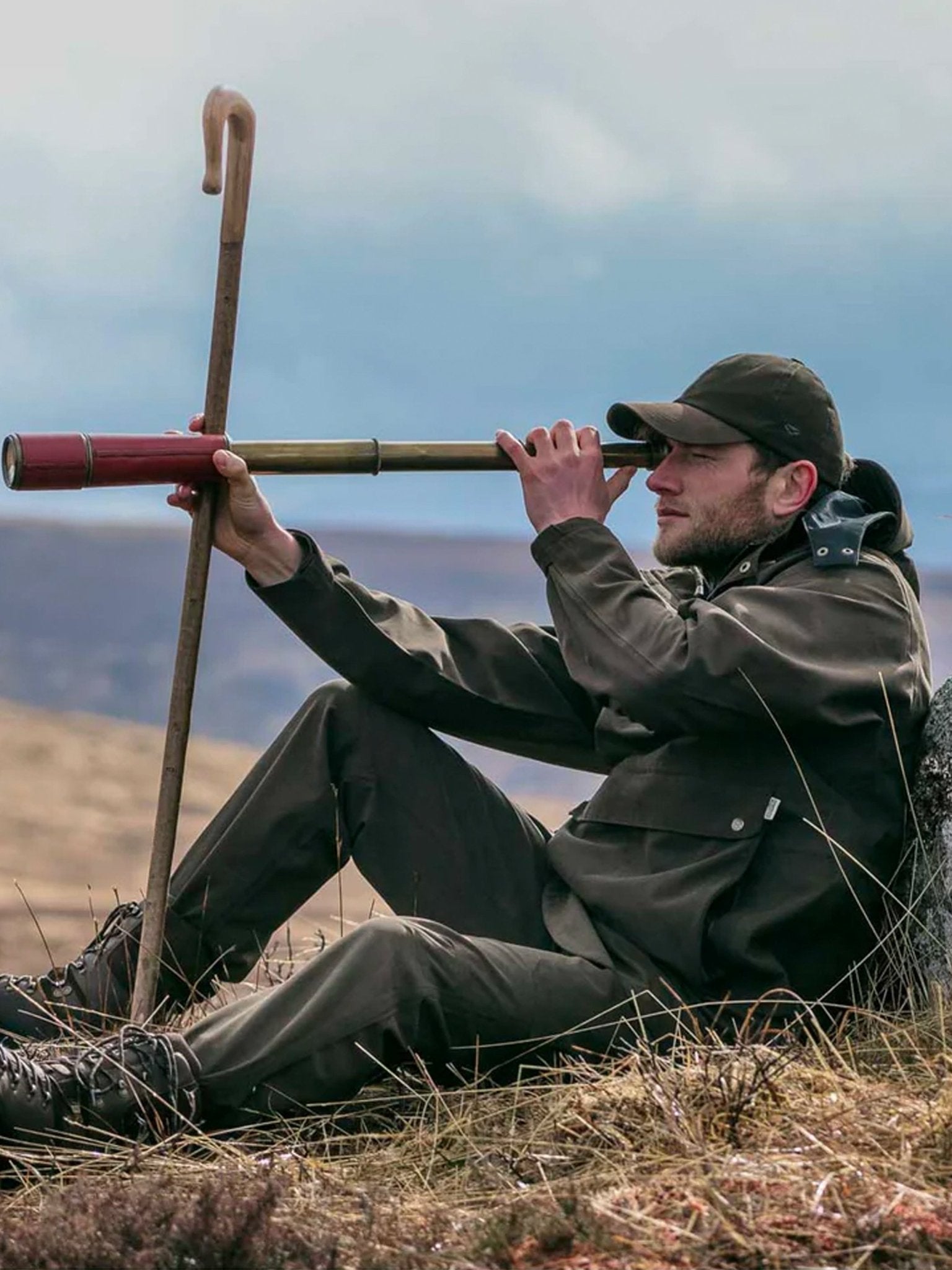 Hoggs of Fife - Struther Trilaminate Mens Smock / Mens Waterproof Jacket / Long Coat