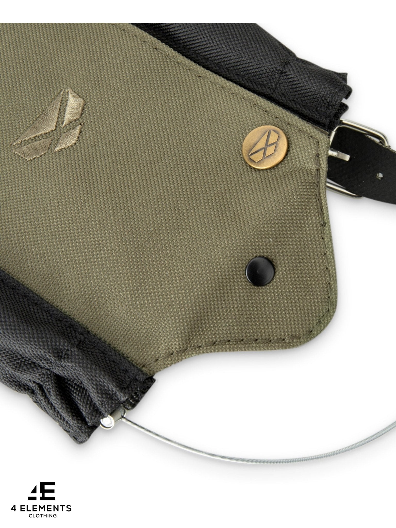 Hoggs of Fife - Waterproof Boot Gaiter / oxford Gaiters in Green/Black