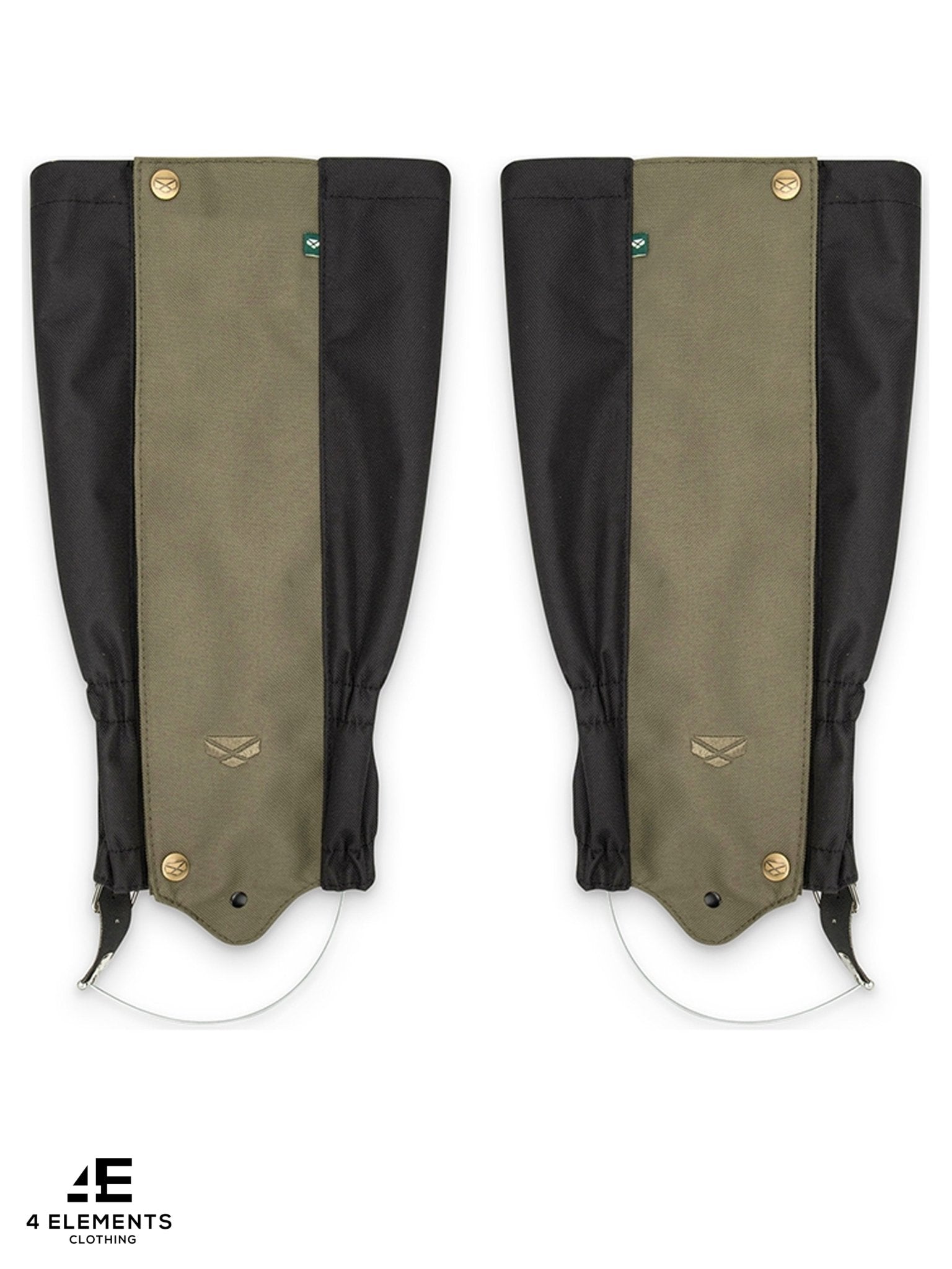 Hoggs of Fife - Waterproof Boot Gaiter / oxford Gaiters in Green/Black