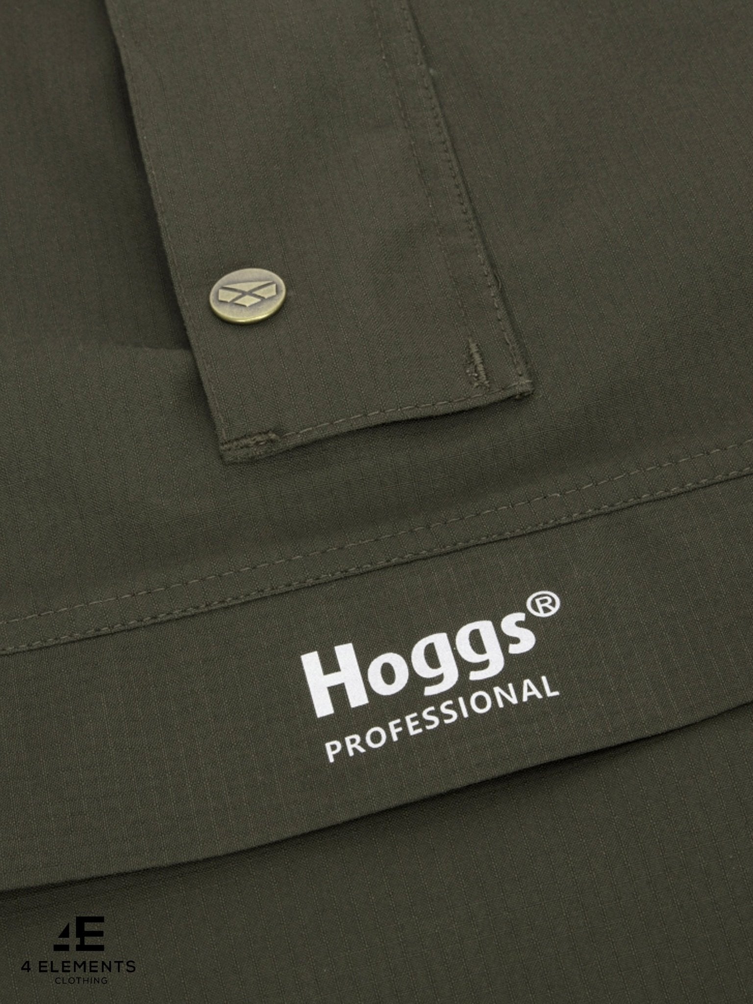 Hoggs of Fife - Waterproof Smock Ripstop Mens Jacket & Coat. Green King II 100%