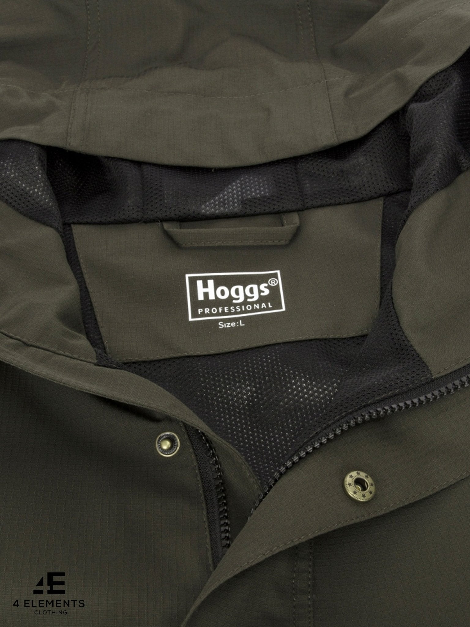 Hoggs of Fife - Waterproof Smock Ripstop Mens Jacket & Coat. Green King II 100%