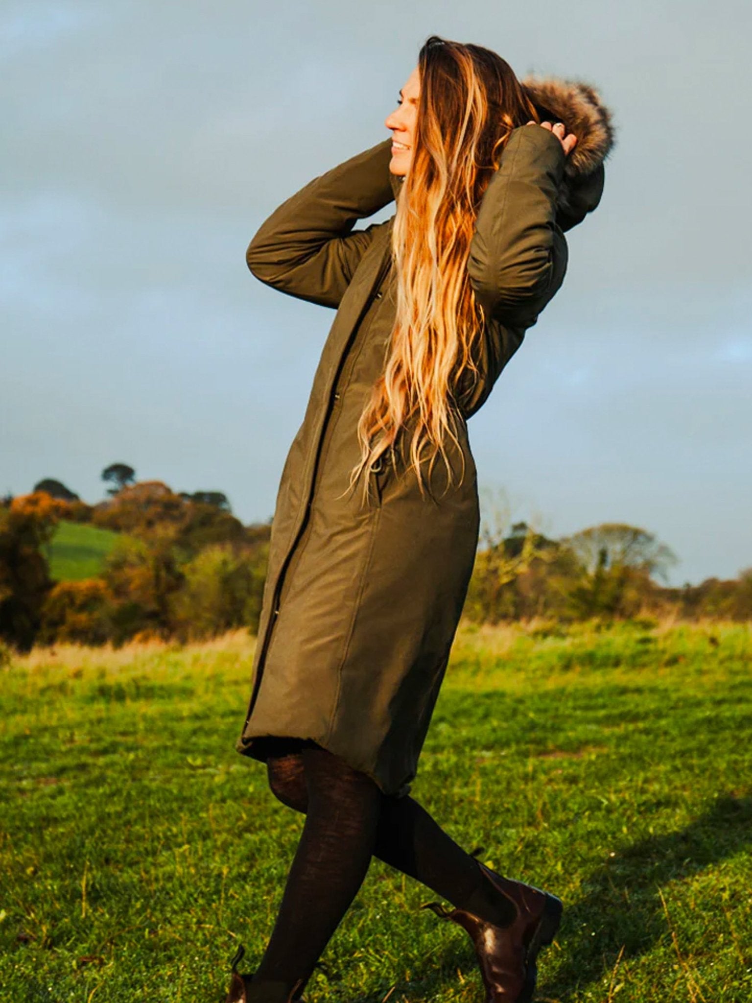 Keela Outdoors - Keela Crofter Parka Long ladies coat 3/4 length waterproof windproof jacket