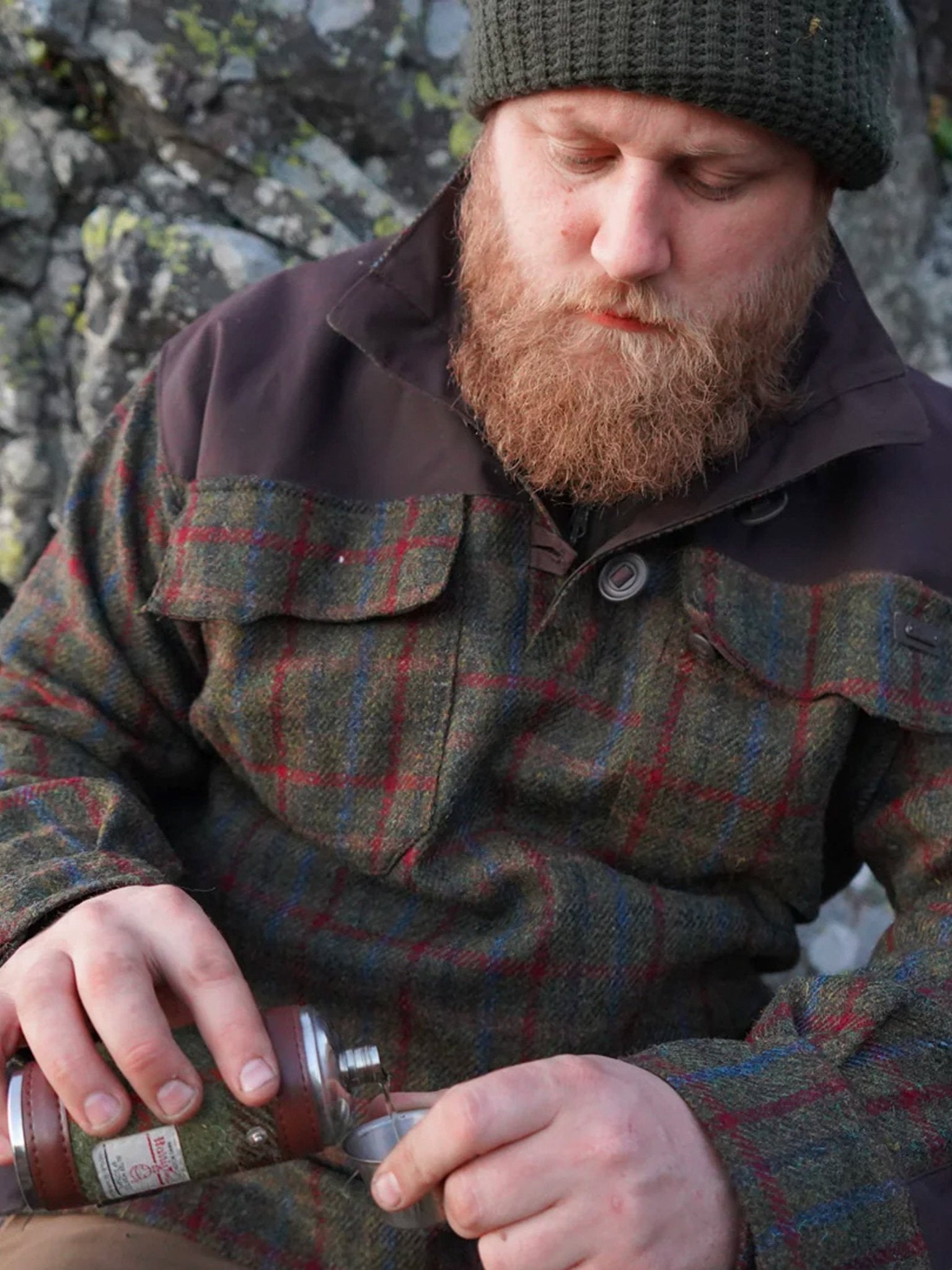 Keela Outdoors - Keela Harris Tweed & British Millerain Wax Cotton Breathable Mens Smock Mens Jacket / coat