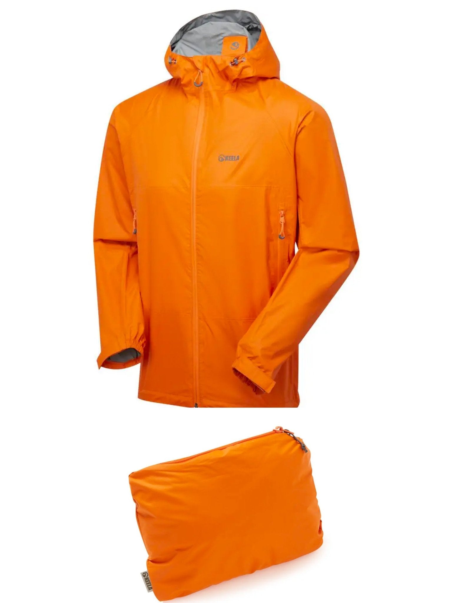 Keela Outdoors - Keela Mens Paklite Waterproof packable, Breathable lightweight Jacket / coat with hood
