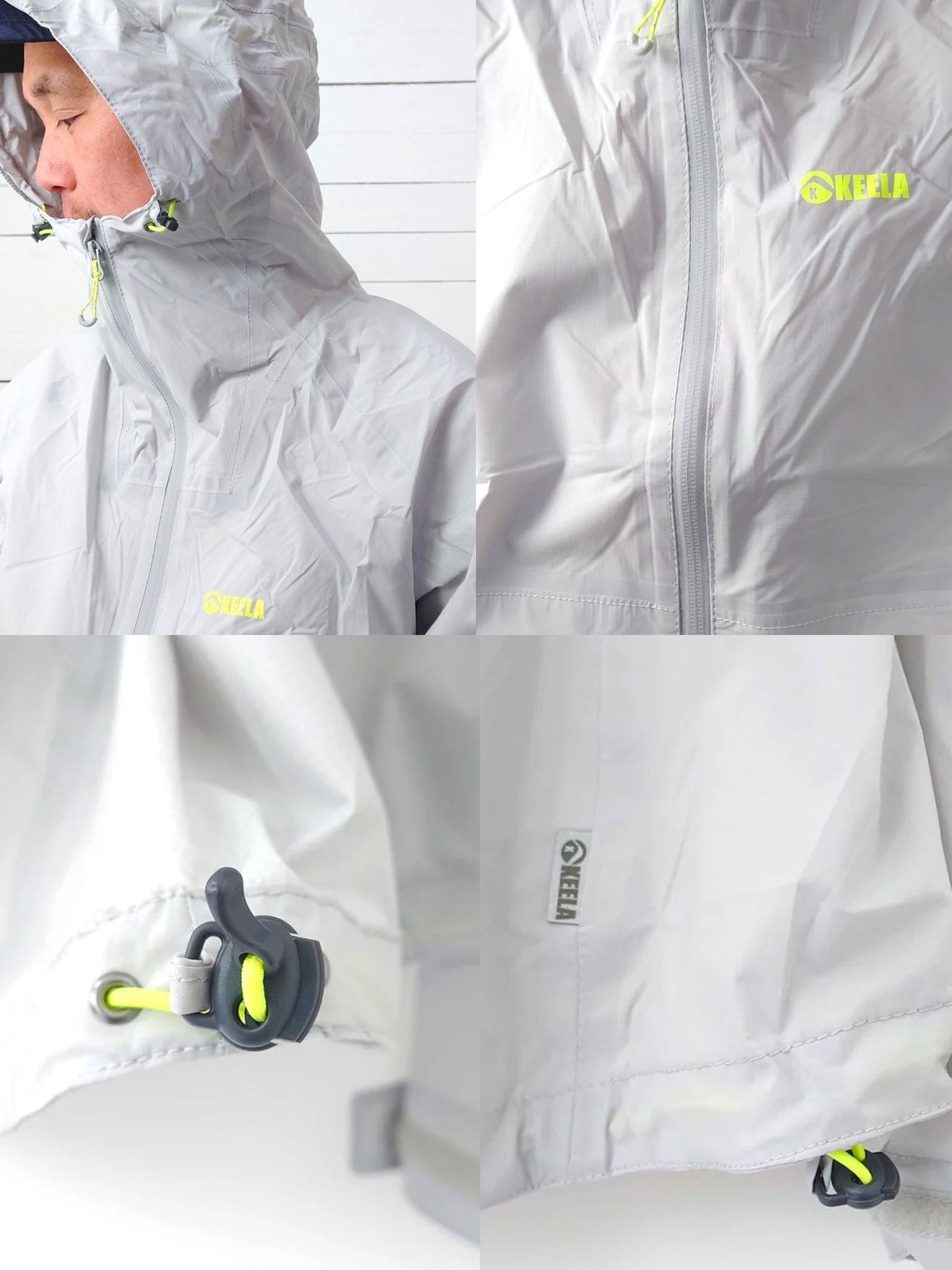 Keela Outdoors - Keela Mens Saxon Waterproof, Breathable lightweight Jacket / coat with hood