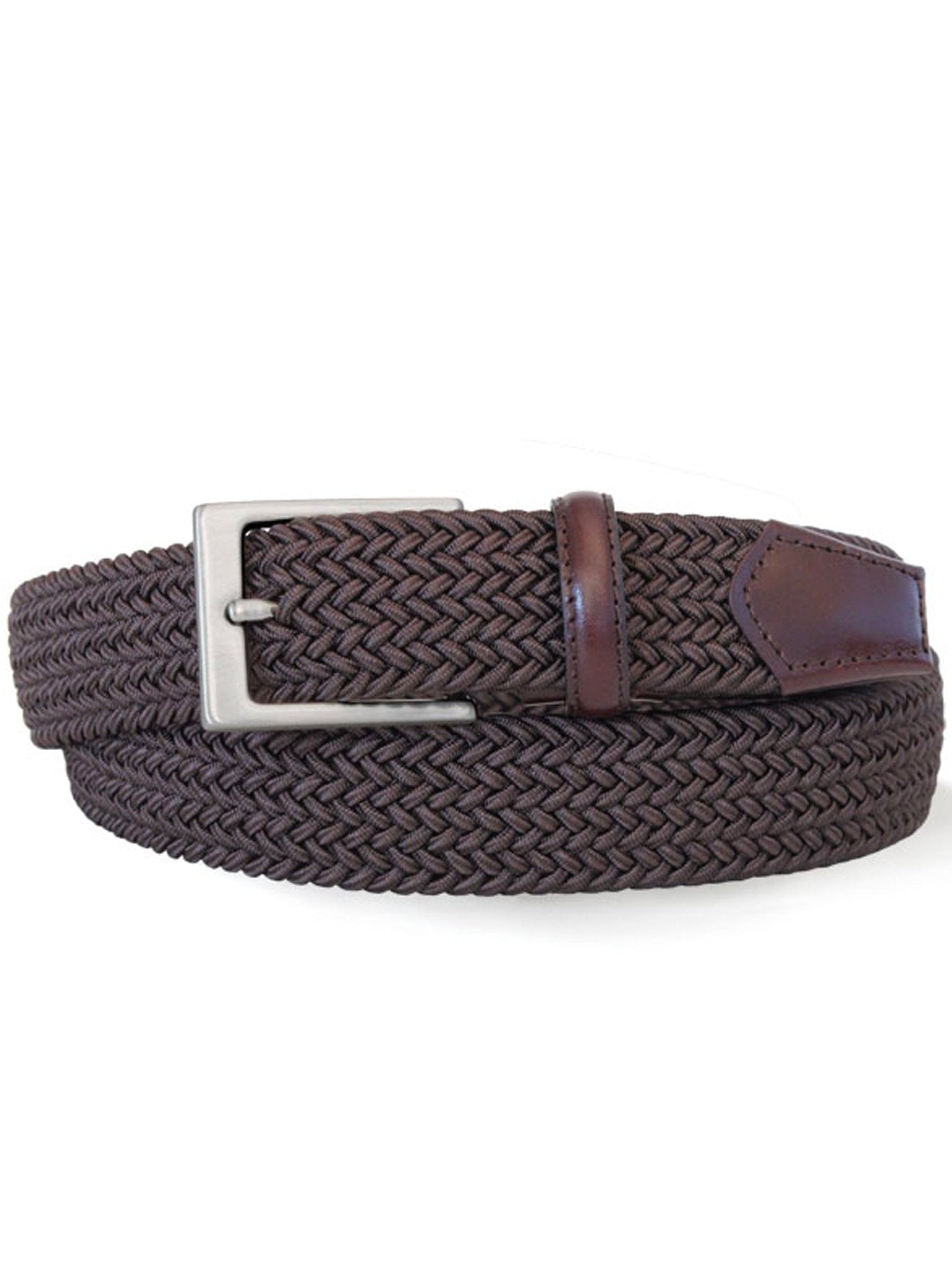 4elementsclothingRobert CharlesRobert Charles Belts - 1003 Leather & Cotton Blend Mens Belt - 32mm leather width - Made in ItalyBelts1003/brown/S