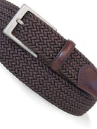 Robert Charles Belts - 1003 Leather & Cotton Blend Mens Belt - 32mm leather width - Made in Italy