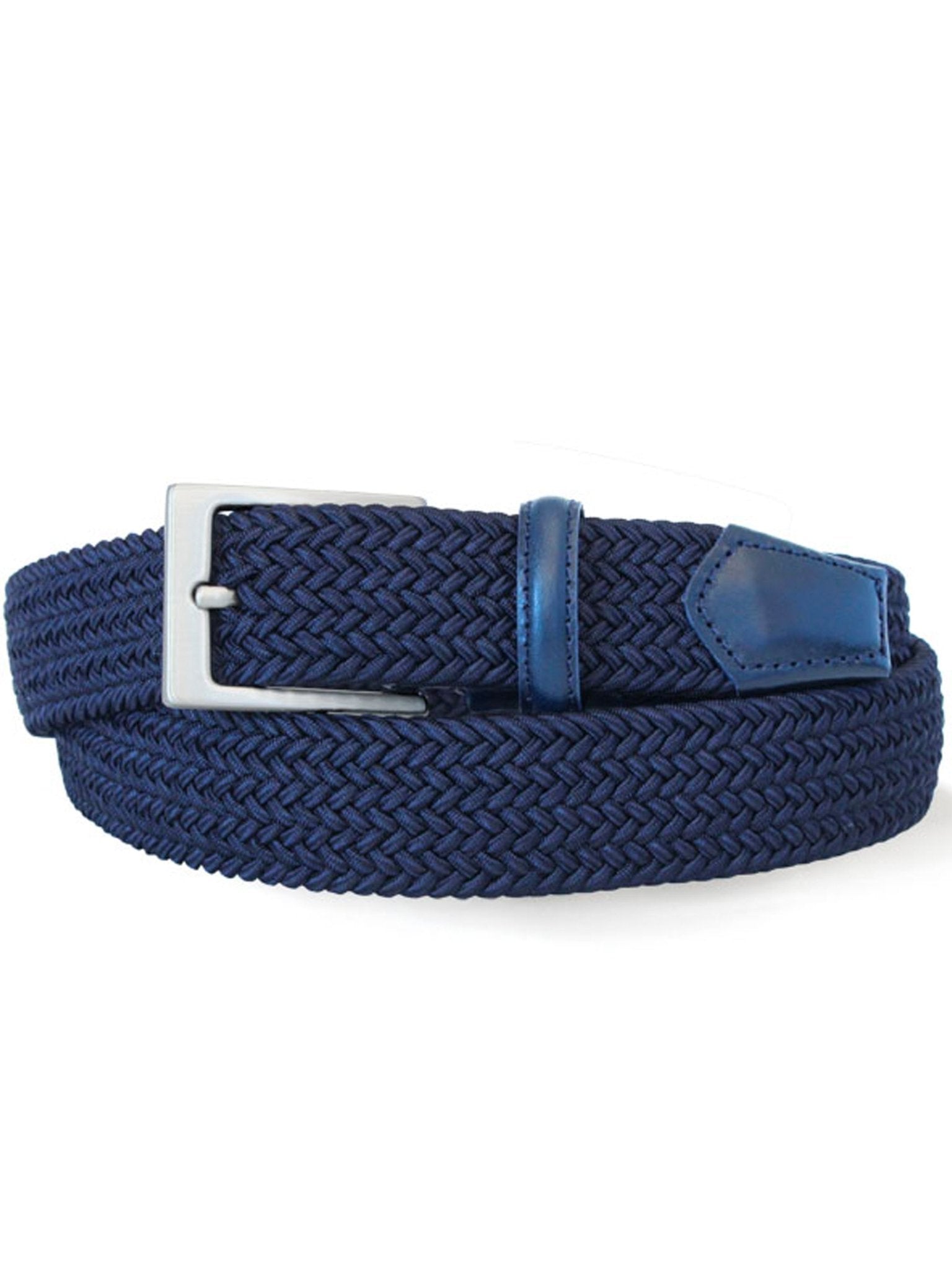 Robert Charles Belts - 1003 Leather & Cotton Blend Mens Belt - 32mm leather width - Made in Italy