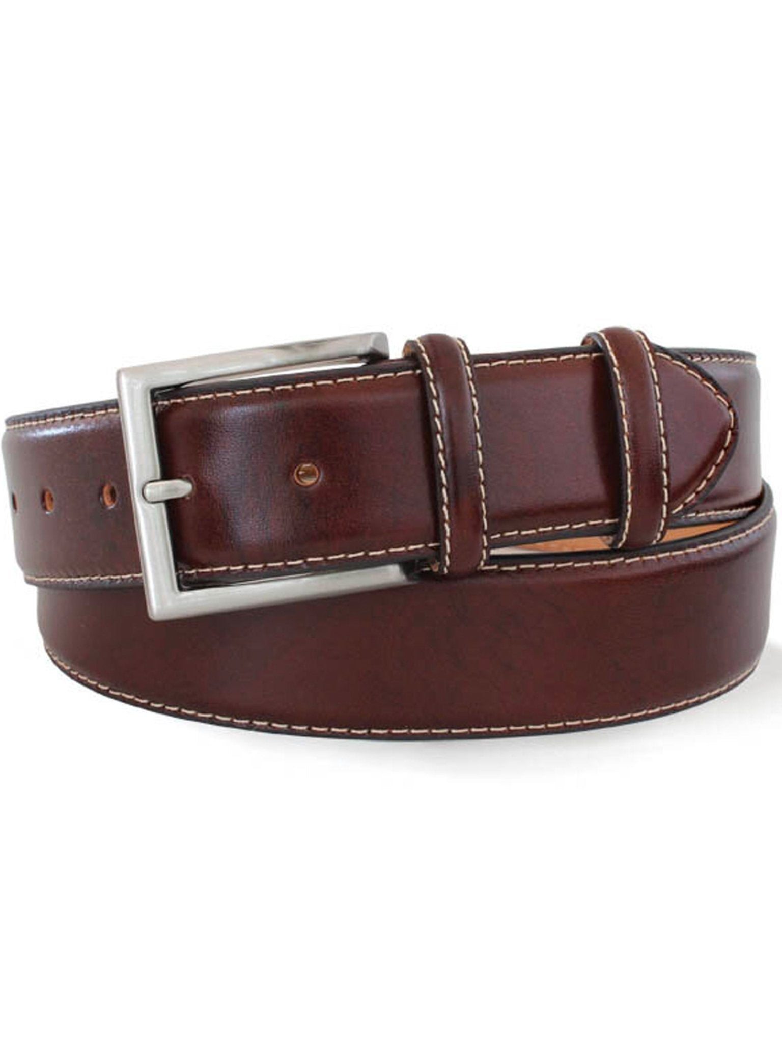 Robert Charles Belts - 1140 Mens Leather Belt Hand brushed 40mm width - Made in Italy