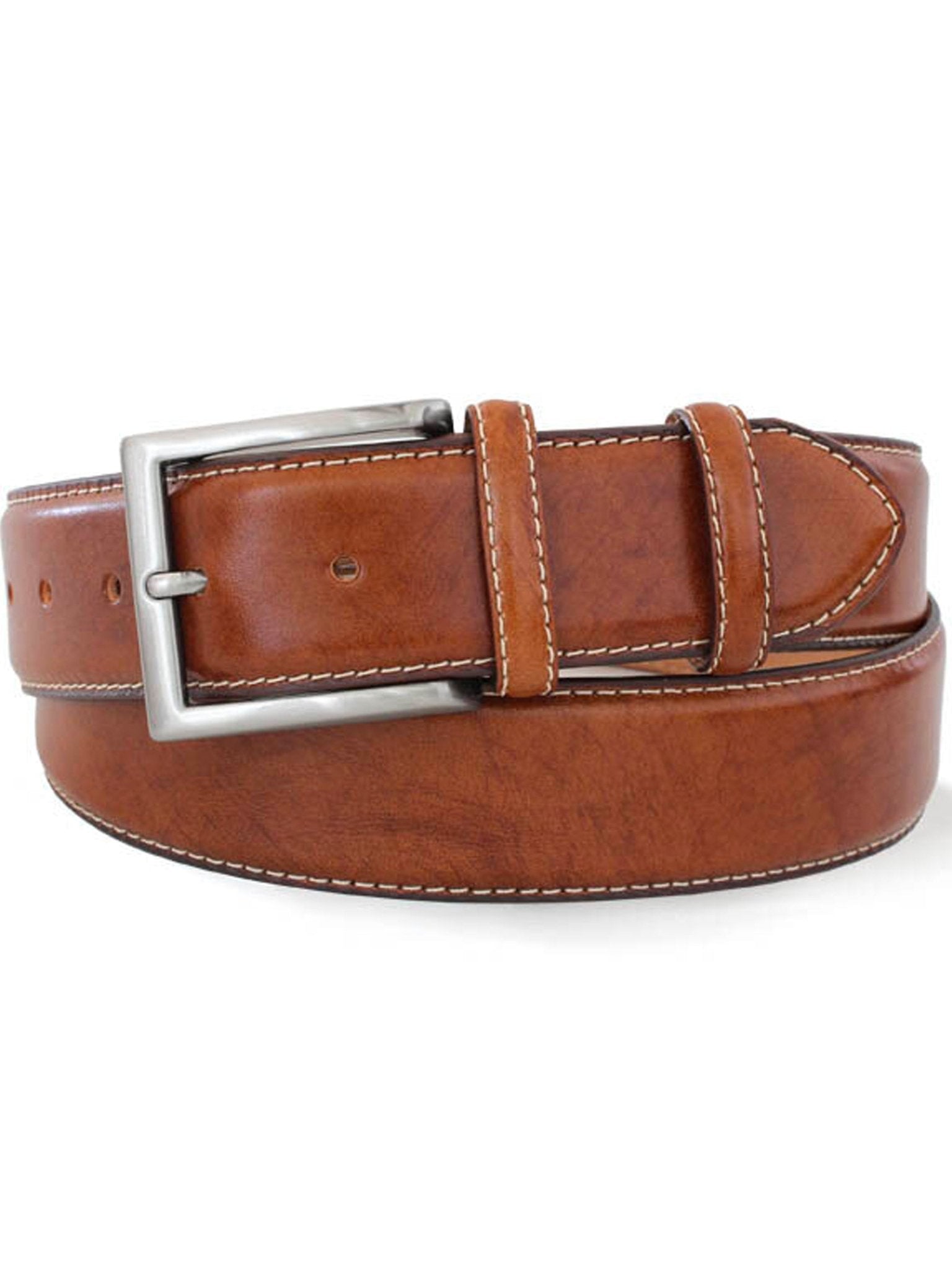 Robert Charles Belts - 1140 Mens Leather Belt Hand brushed 40mm width - Made in Italy