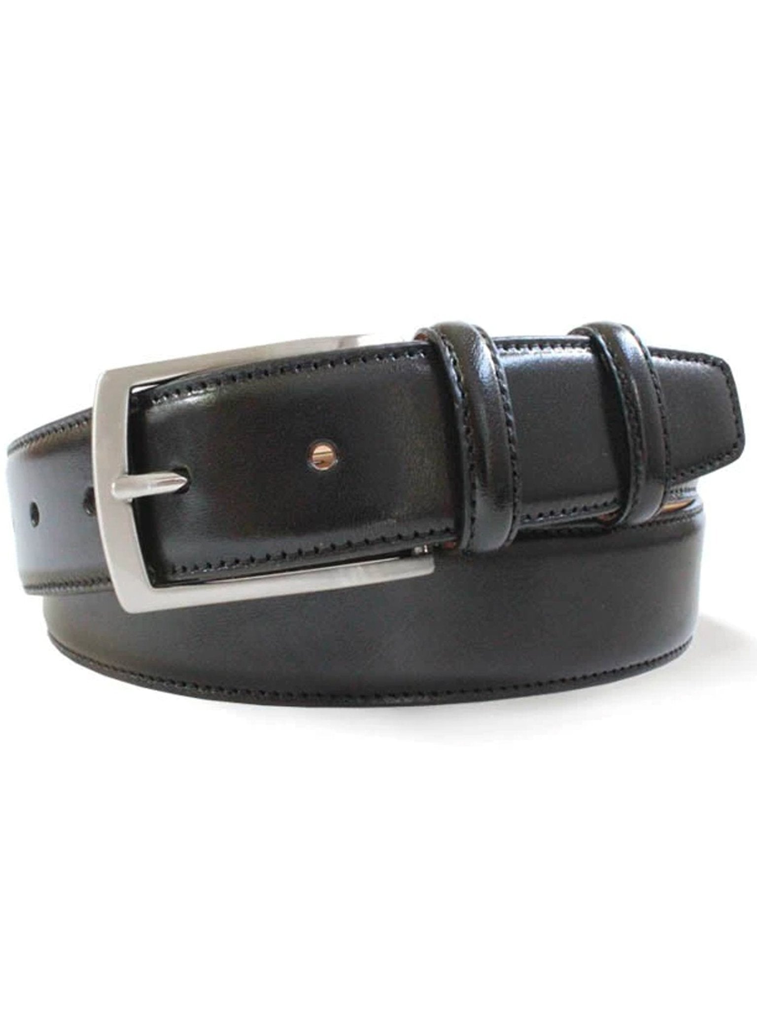 Robert Charles Belts - 3751 Calfskin Leather Mens belt - 35mm leather width - Made in Italy