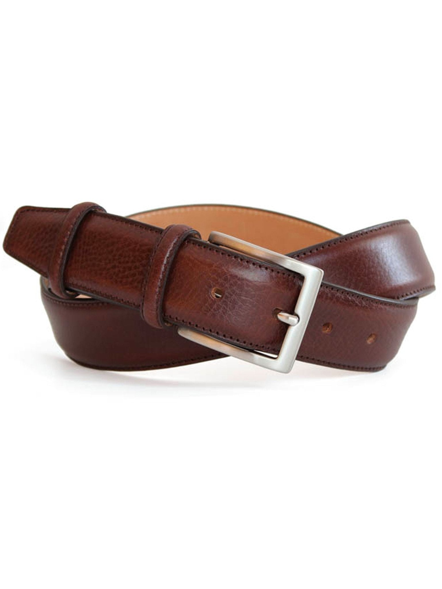 Robert Charles Belts - 3751 Calfskin Leather Mens belt - 35mm leather width - Made in Italy