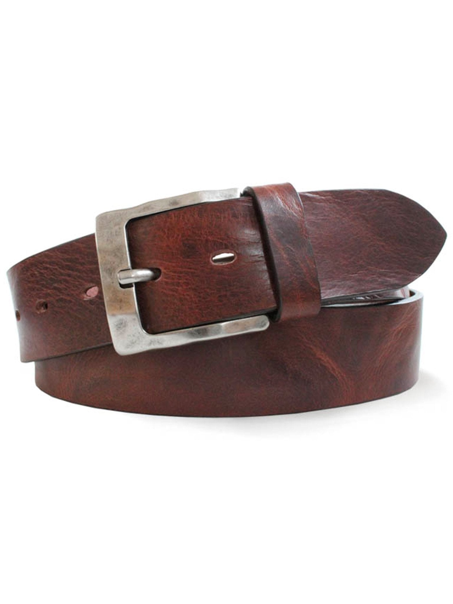 Robert Charles Belts - 6307 Burnished Mens Leather Belt - 40mm leather width - Made in Italy