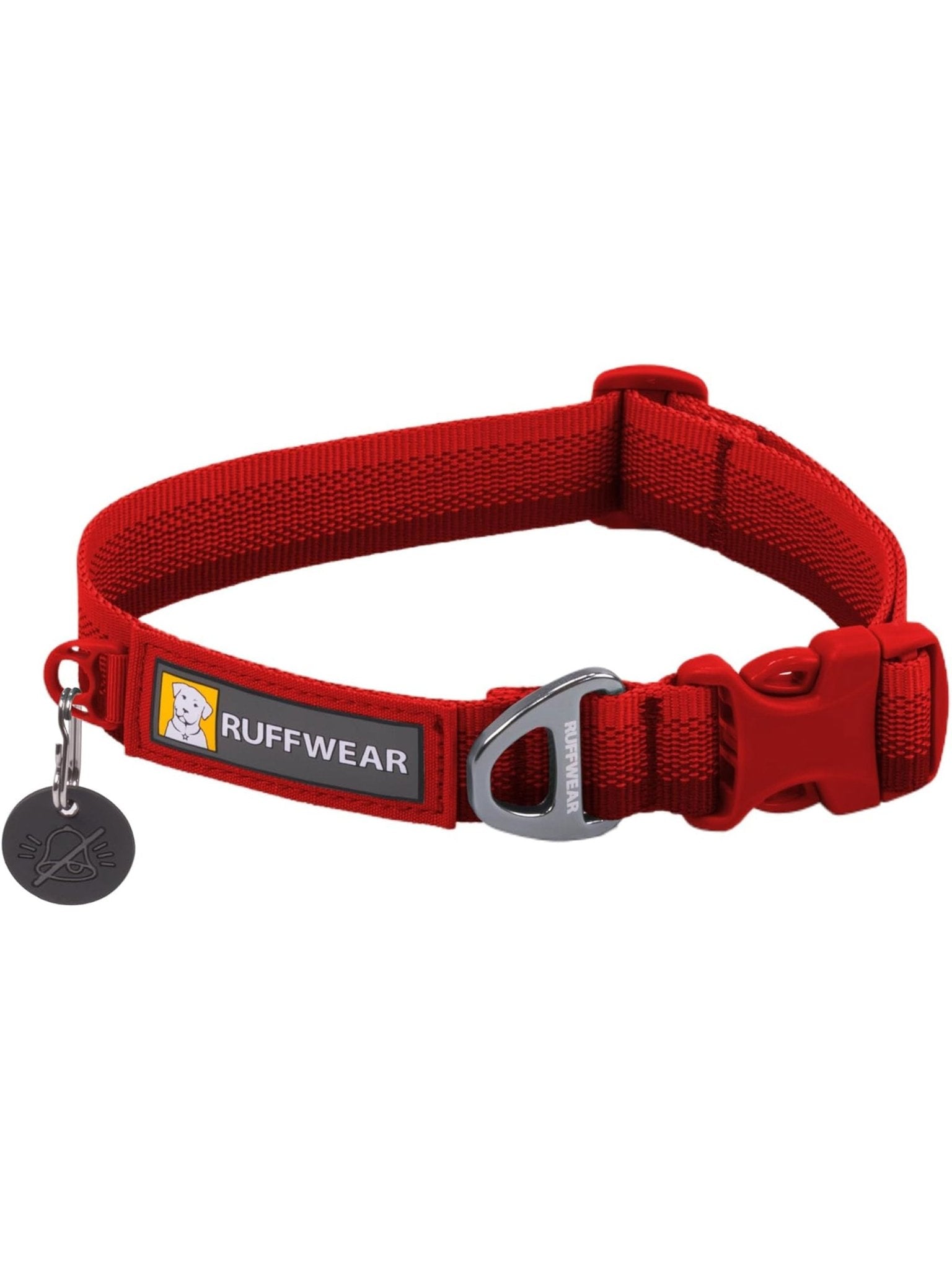Ruffwear - Front Range Dog Collar, with Aluminium V - Ring, Adjustable Pet Dog Collar, Comfortable Soft Fabric, Collar with Dog Lead Attachment Ring
