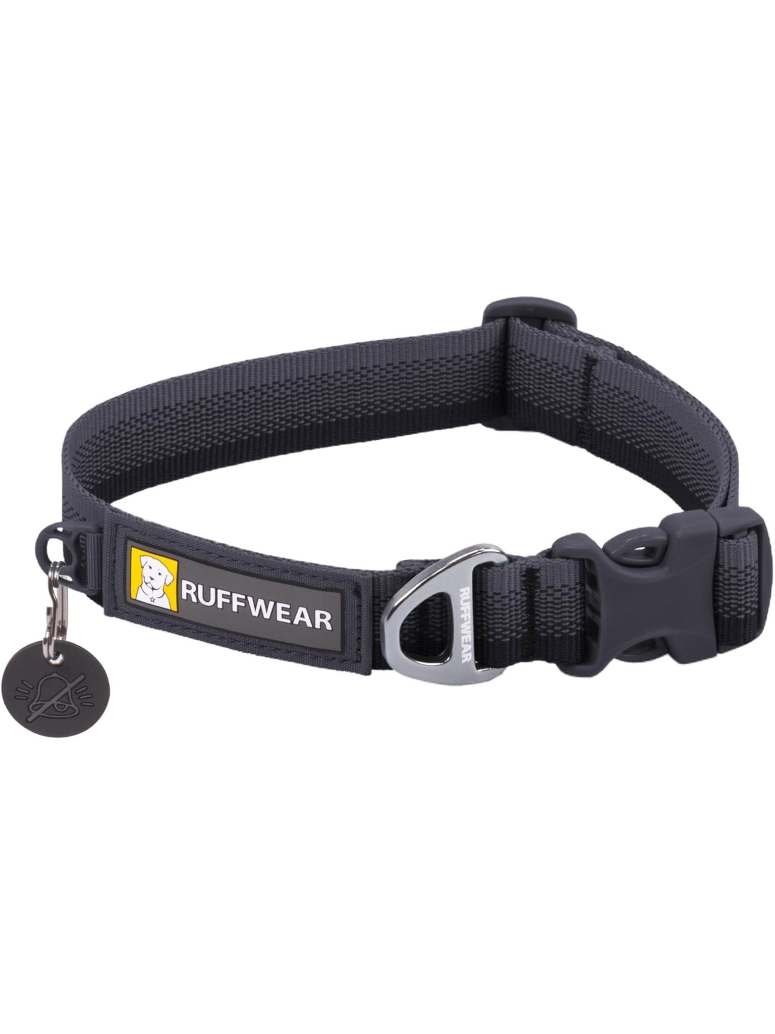 Ruffwear - Front Range Dog Collar, with Aluminium V - Ring, Adjustable Pet Dog Collar, Comfortable Soft Fabric, Collar with Dog Lead Attachment Ring